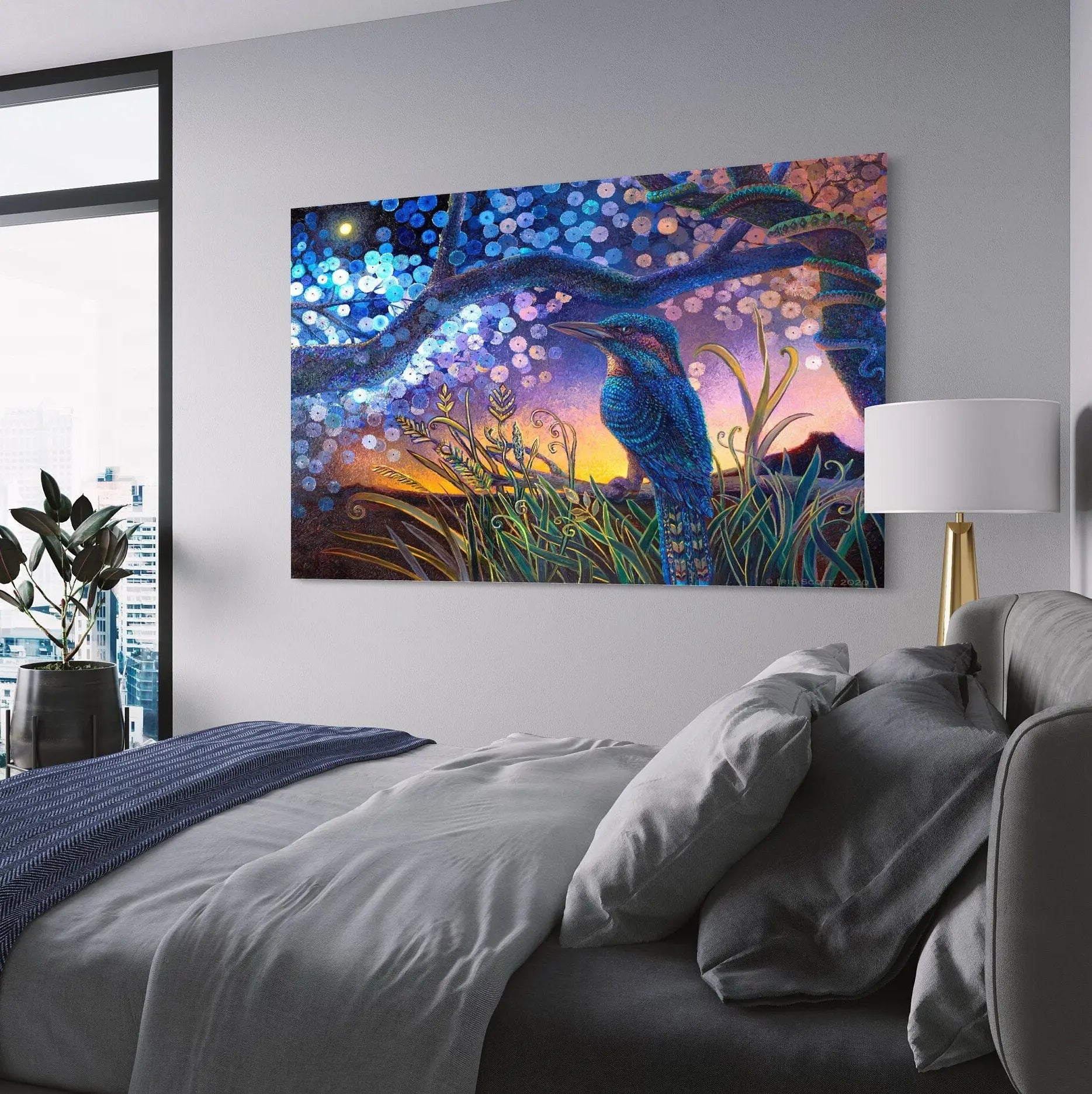 Kookabura 'Night in Day' Canvas Wall Art | Poster Print Canvastoria