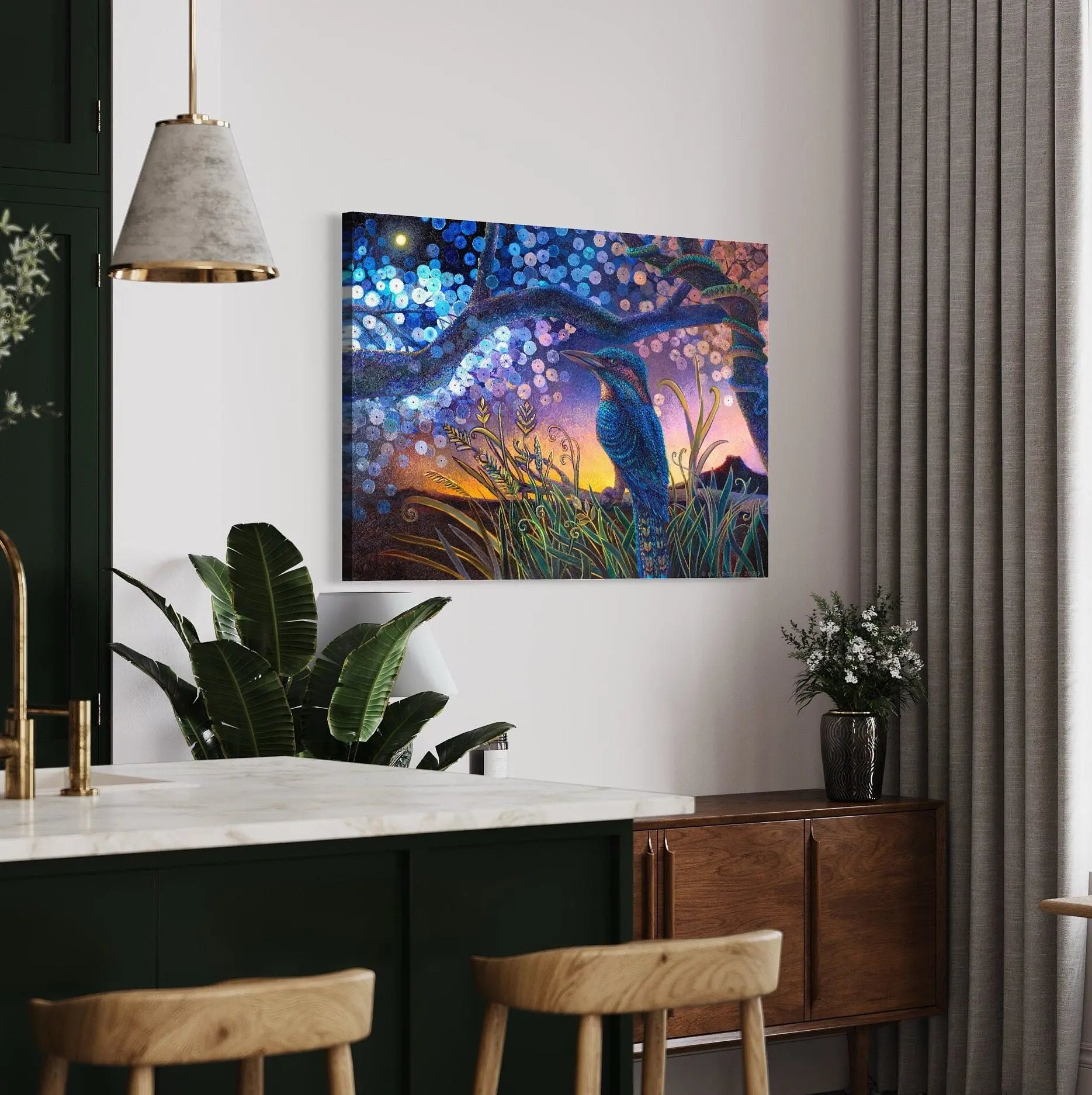 Kookabura 'Night in Day' Canvas Wall Art | Poster Print Canvastoria