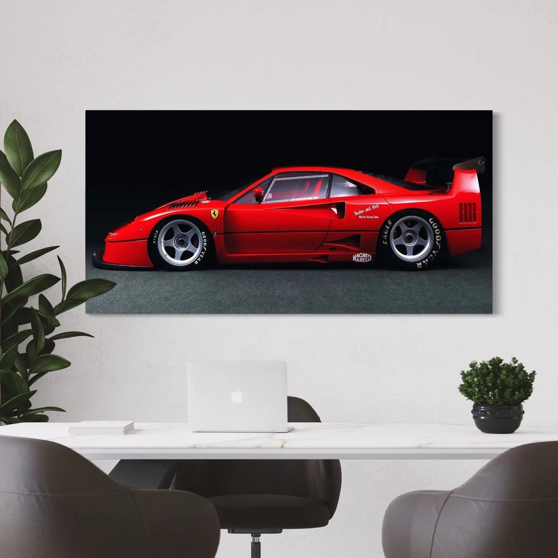 Ferrari F40 Classic Canvas Wall Art | Poster Print - Canvastoria