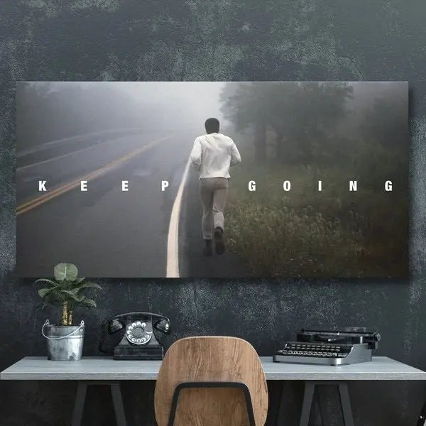 Muhammad Ali 'Keep Going' Canvas Wall Art | Poster Print Canvastoria