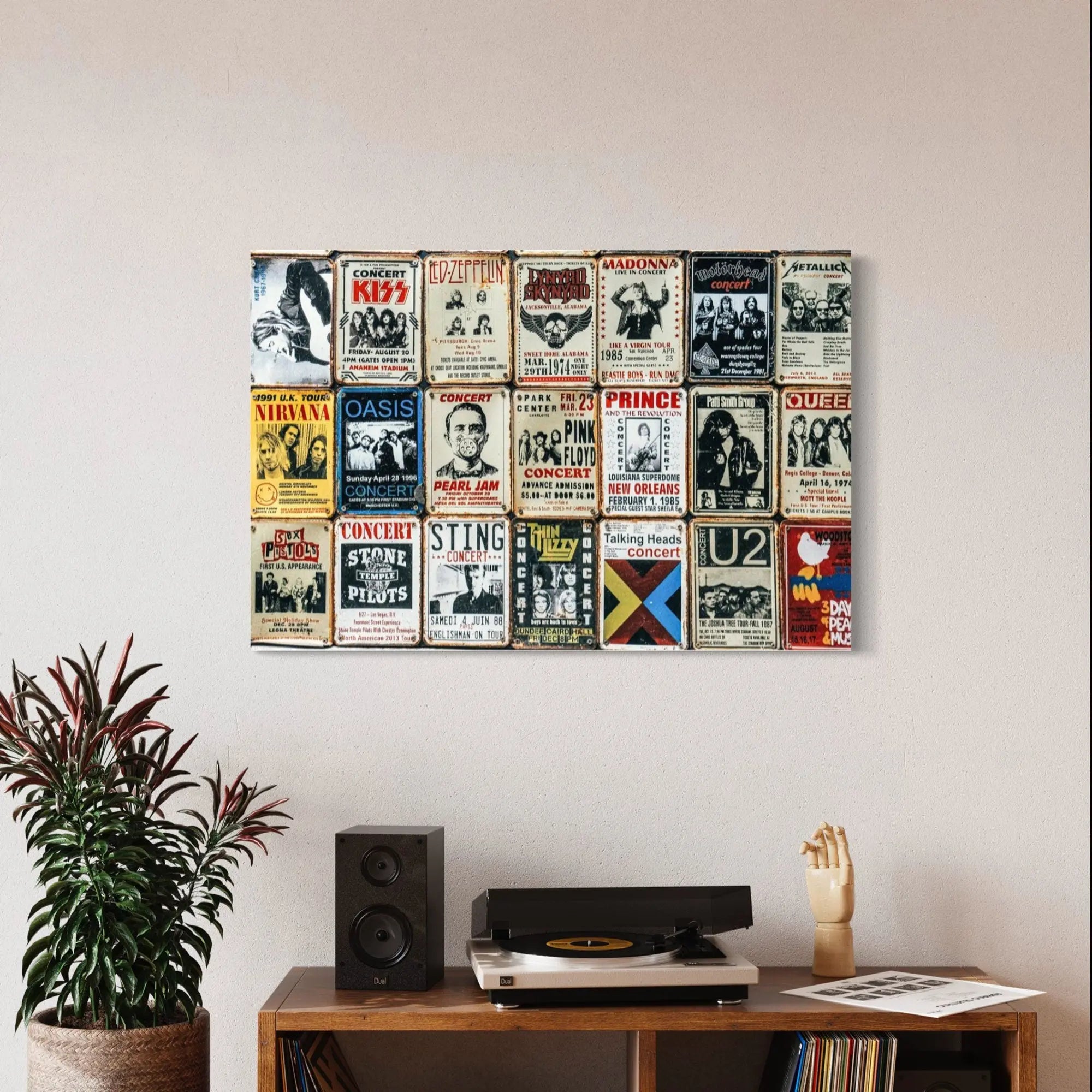 Rock n Live Canvas Wall Art | Poster Print Canvastoria