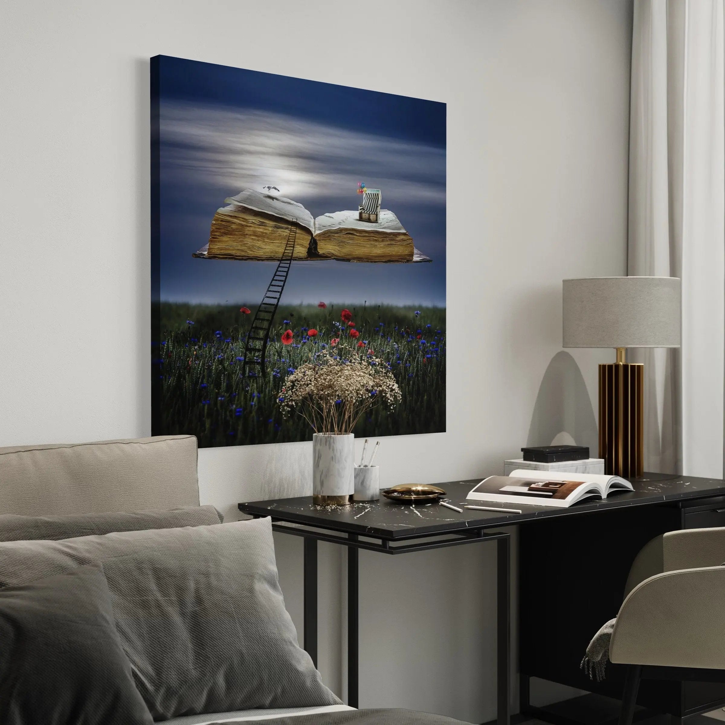 Modern Switchen Book Art Canvas Wall Art | Poster Print - Canvastoria