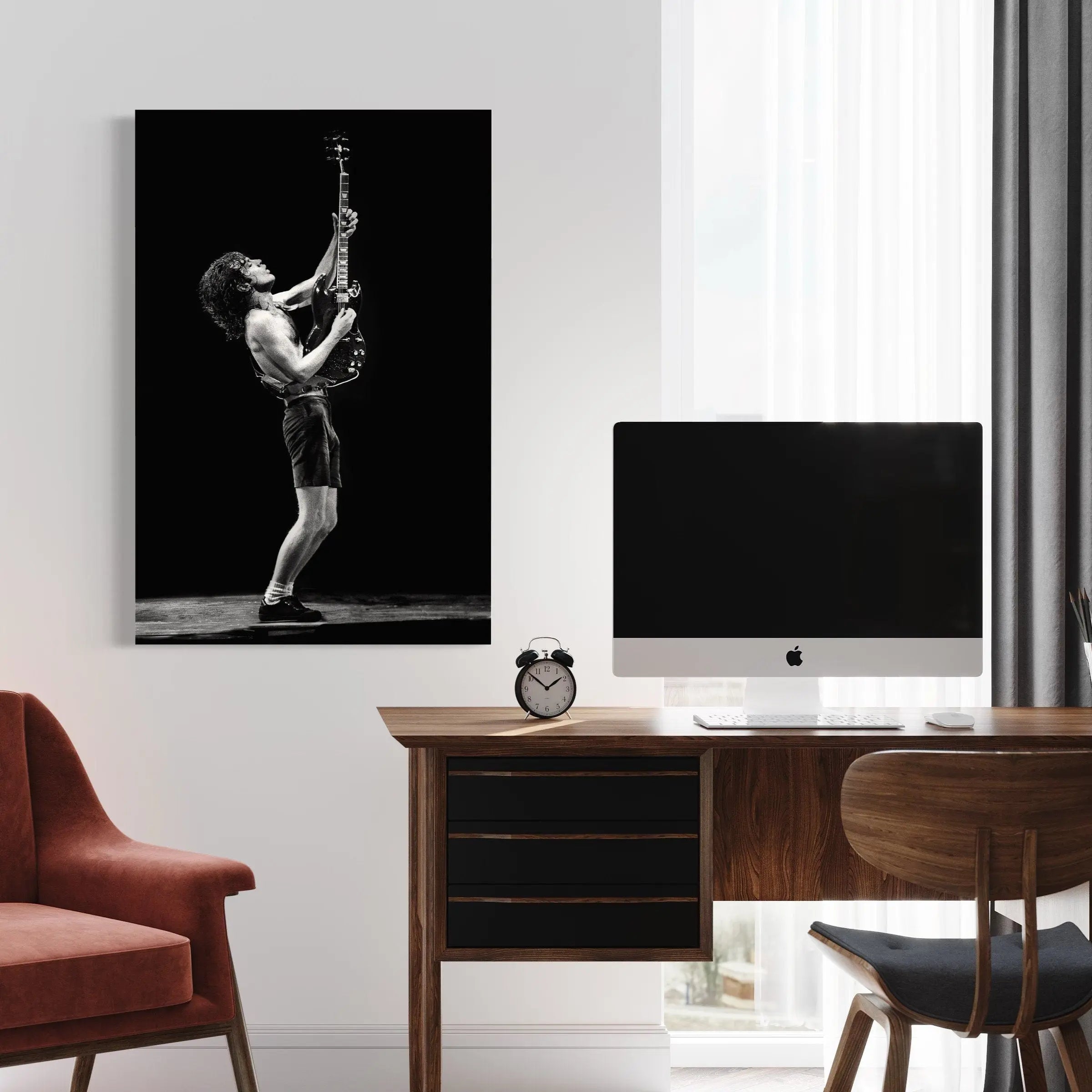 Angus Young, AC/DC Canvas Wall Art | Poster Print Canvastoria
