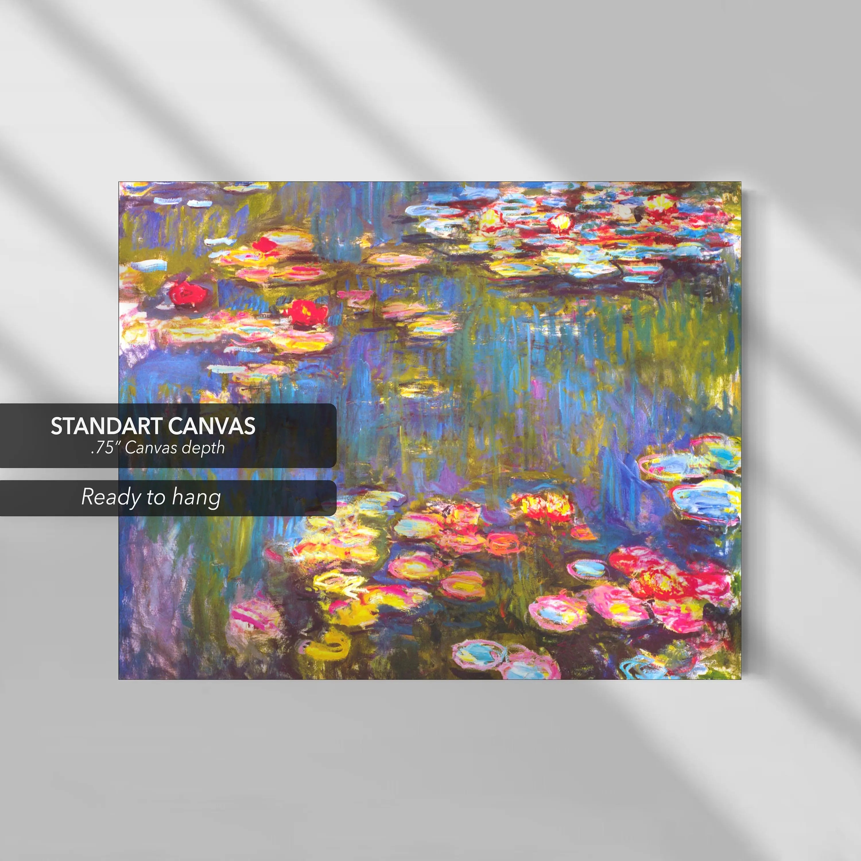 Claude Monet 'Water Lilies' Canvas Wall Art | Poster Print - Canvastoria