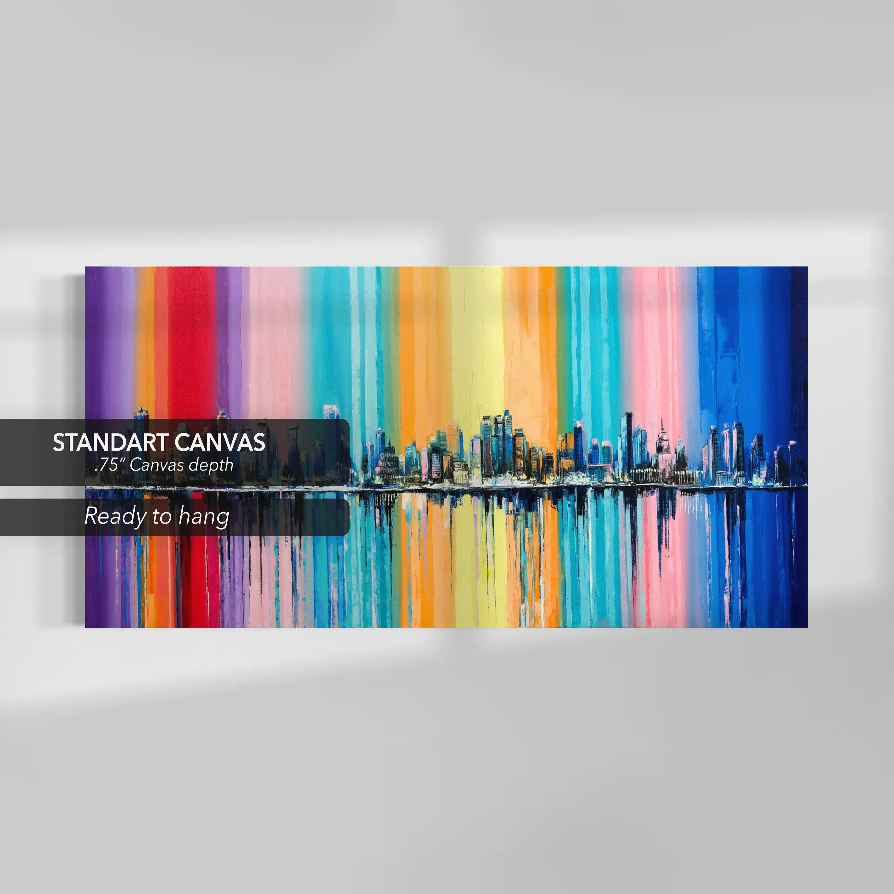 Big City Life Skyline Canvas Wall Art | Poster Print Canvastoria