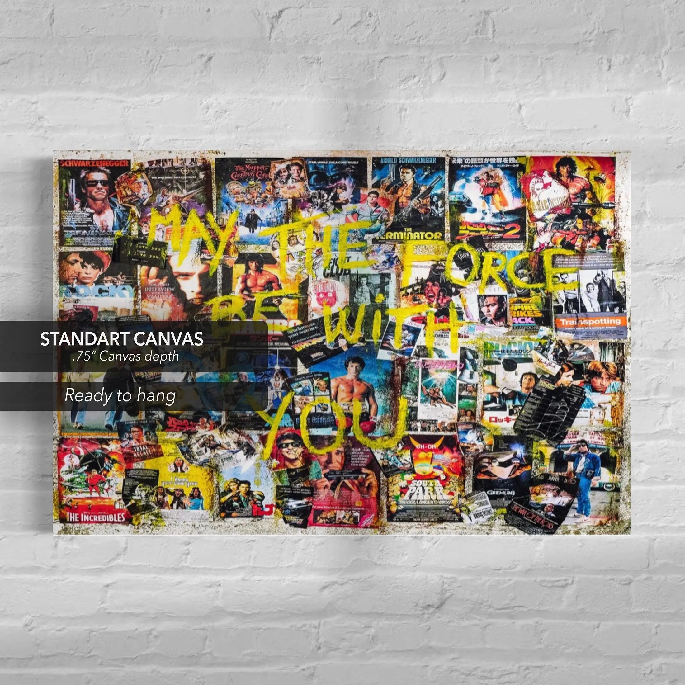 May The Force Be With You Canvas Wall Art | Poster Print Canvastoria
