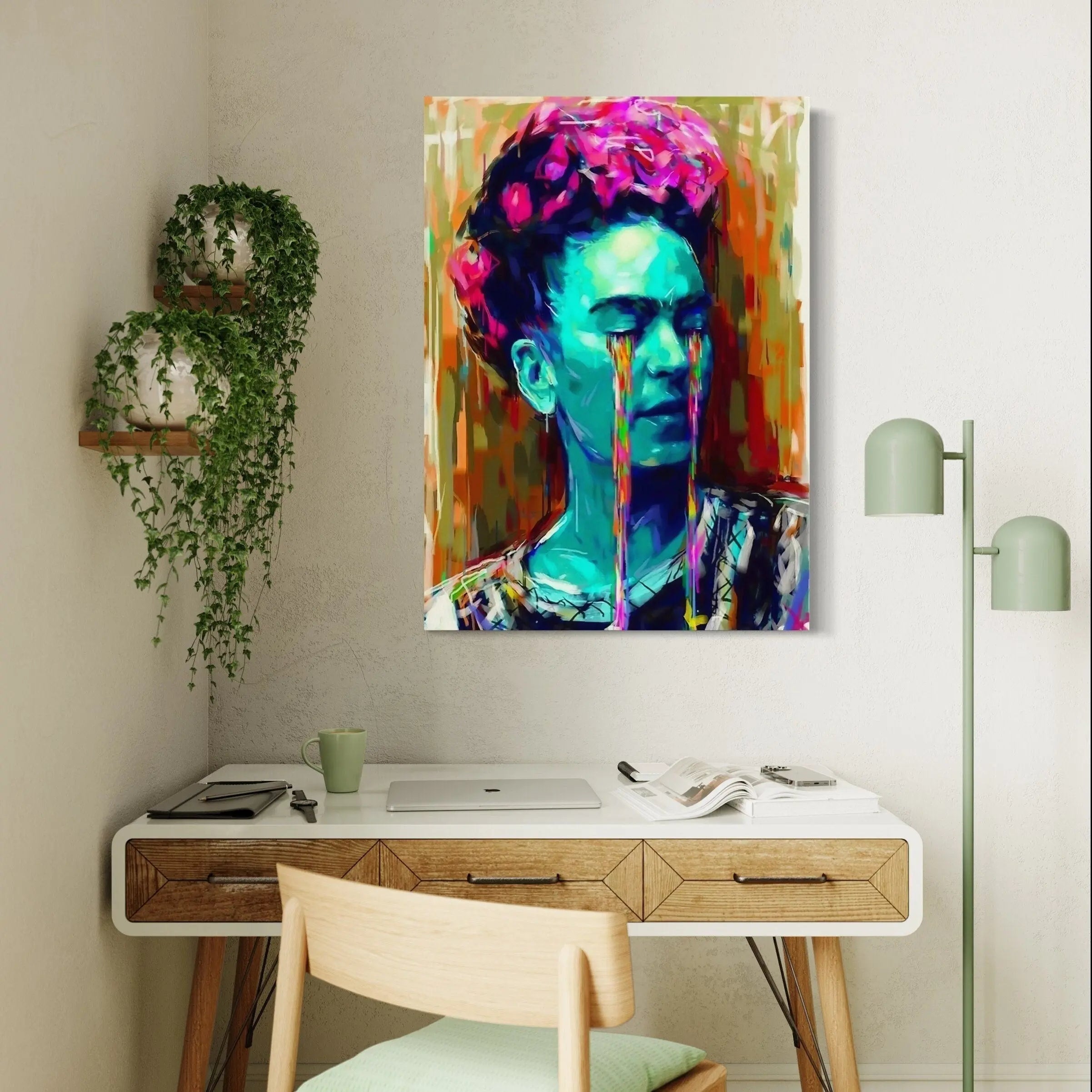 Frida Kahlo ’Abstract Bunch of Head' Canvas Wall Art | Poster Print - Canvastoria