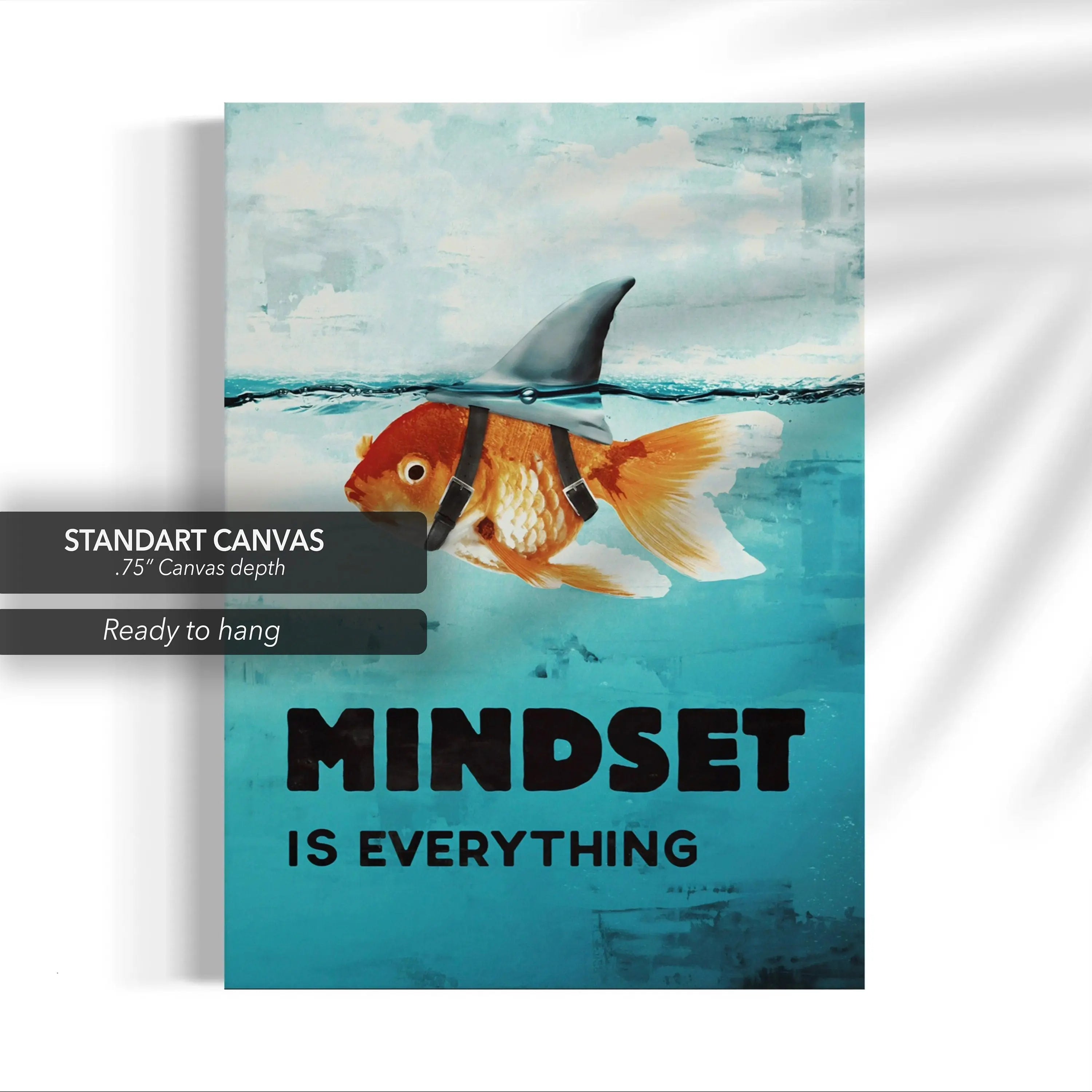 Mindset Is Everything Canvas Wall Art | Poster Print Canvastoria