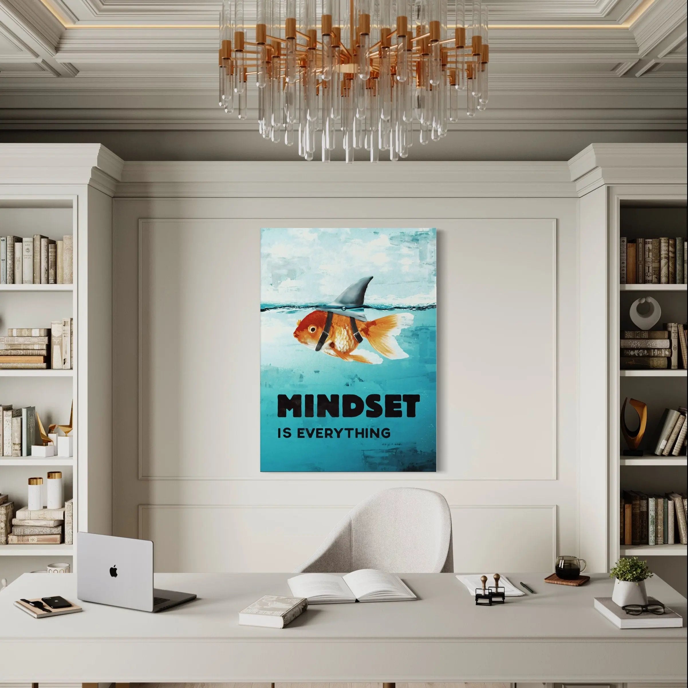 Mindset Is Everything Canvas Wall Art | Poster Print Canvastoria