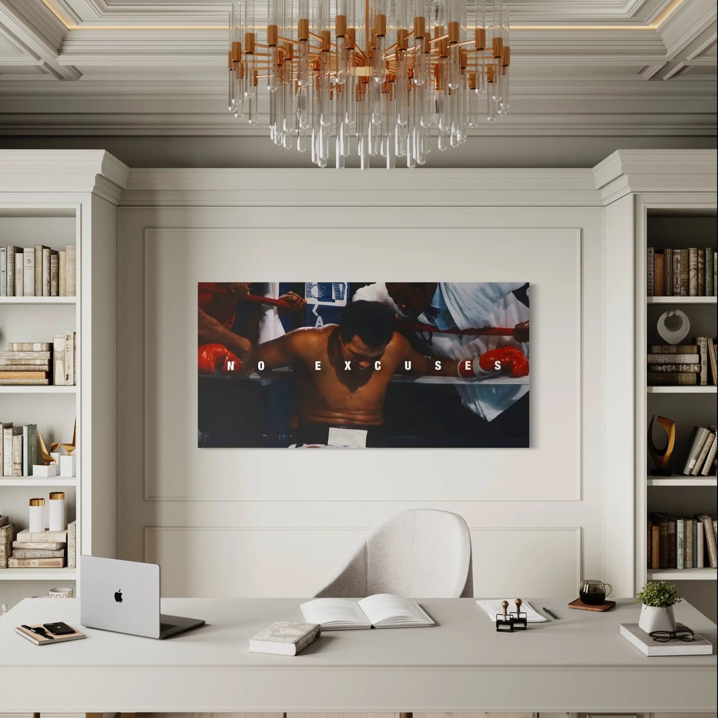Muhammad Ali 'No Excuses' Canvas Wall Art | Poster Print Canvastoria