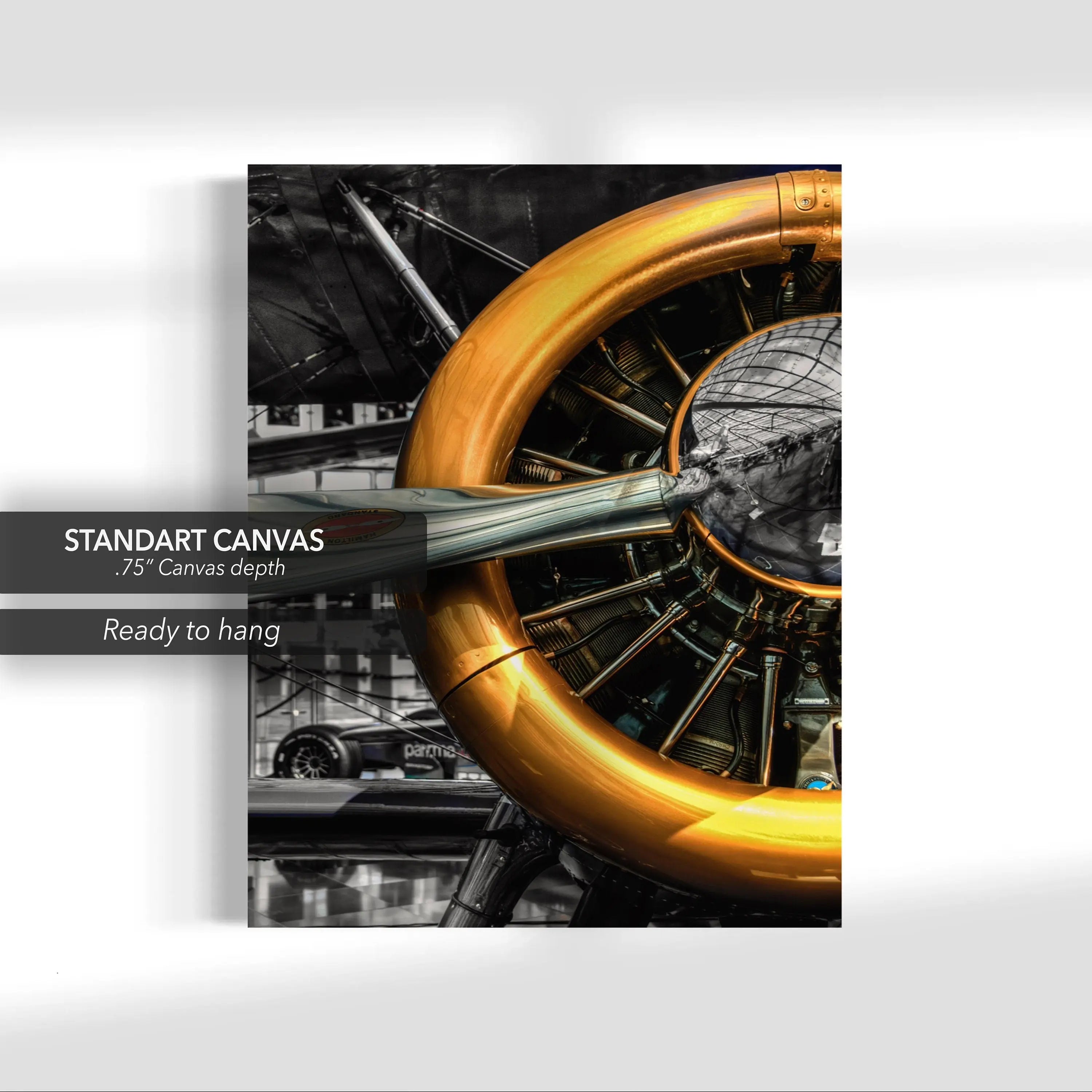 Aircraft Propeller Canvas Wall Art | Poster Print Canvastoria