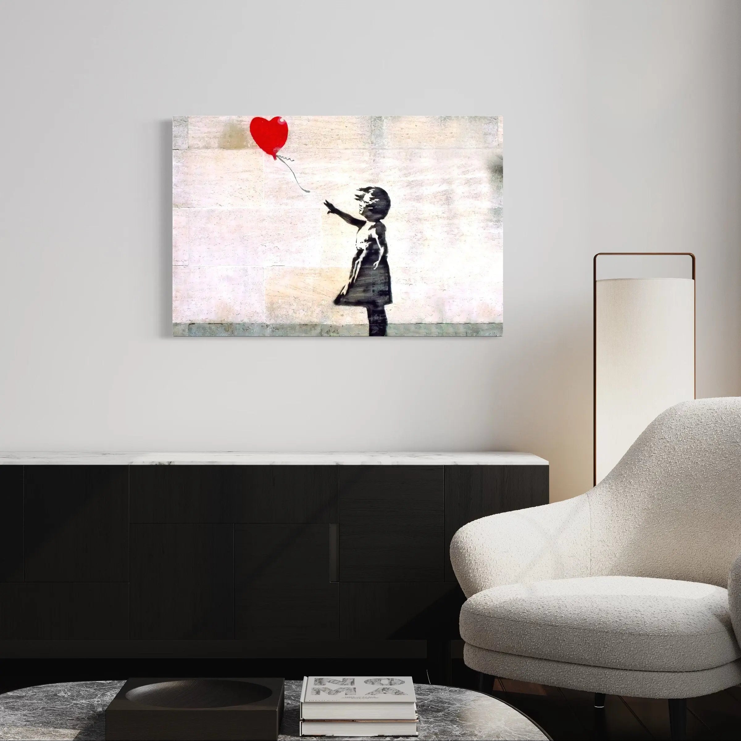 Lose Love 'Girl With Balloon' by Banksy Canvas Wall Art | Poster Print Canvastoria