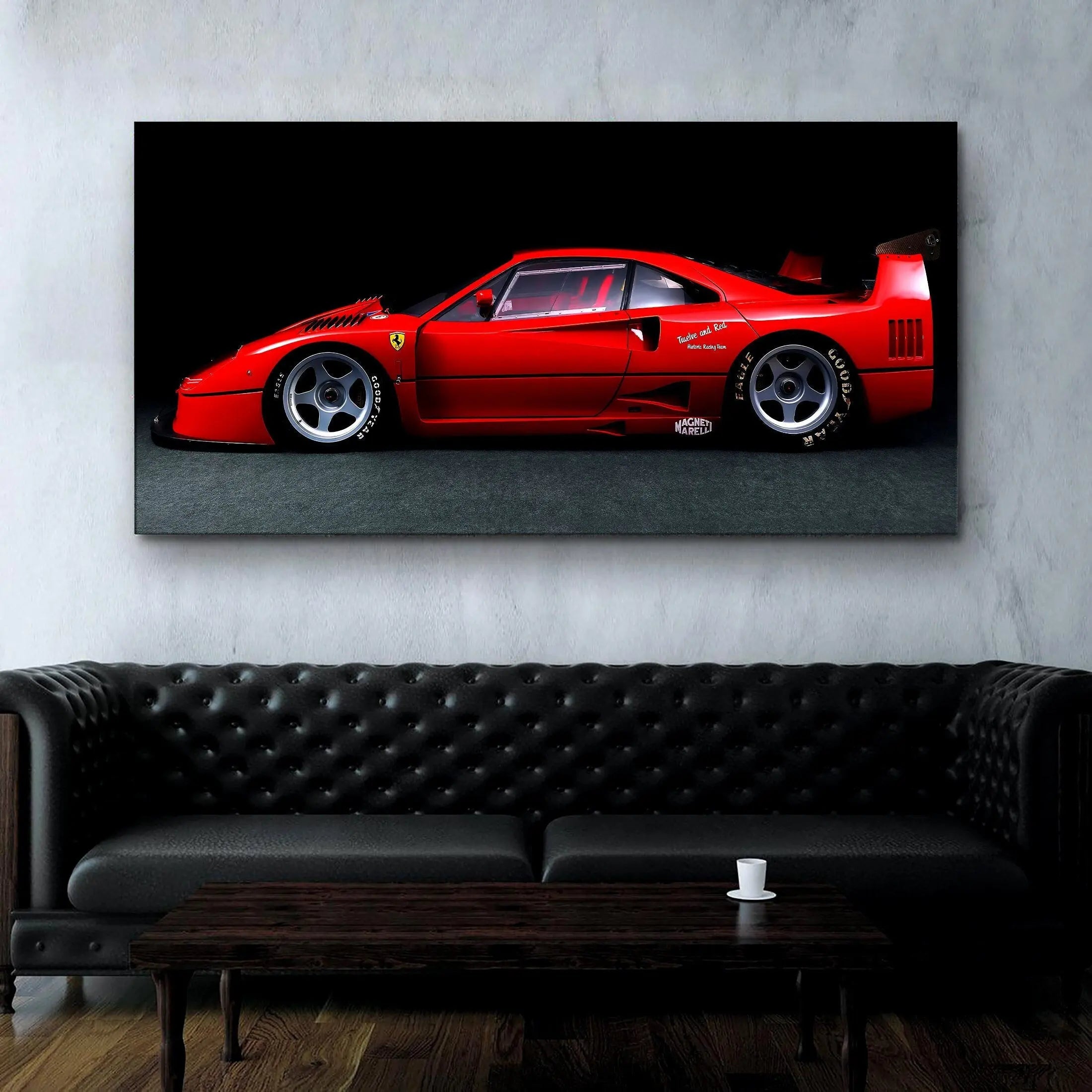 Ferrari F40 Classic Canvas Wall Art | Poster Print - Canvastoria