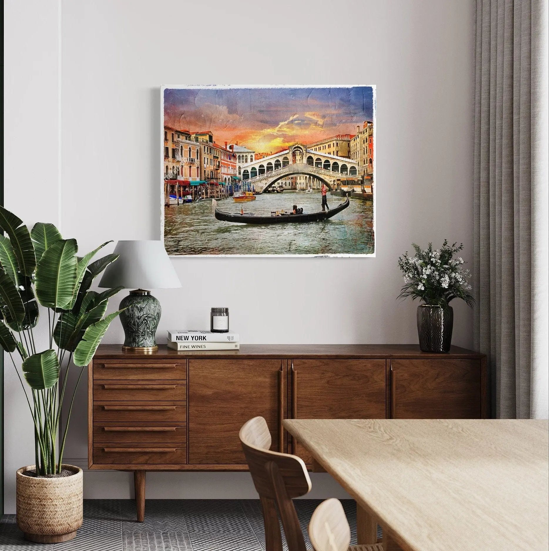 Grand Canal Rialto Canvas Wall Art | Poster Print Canvastoria