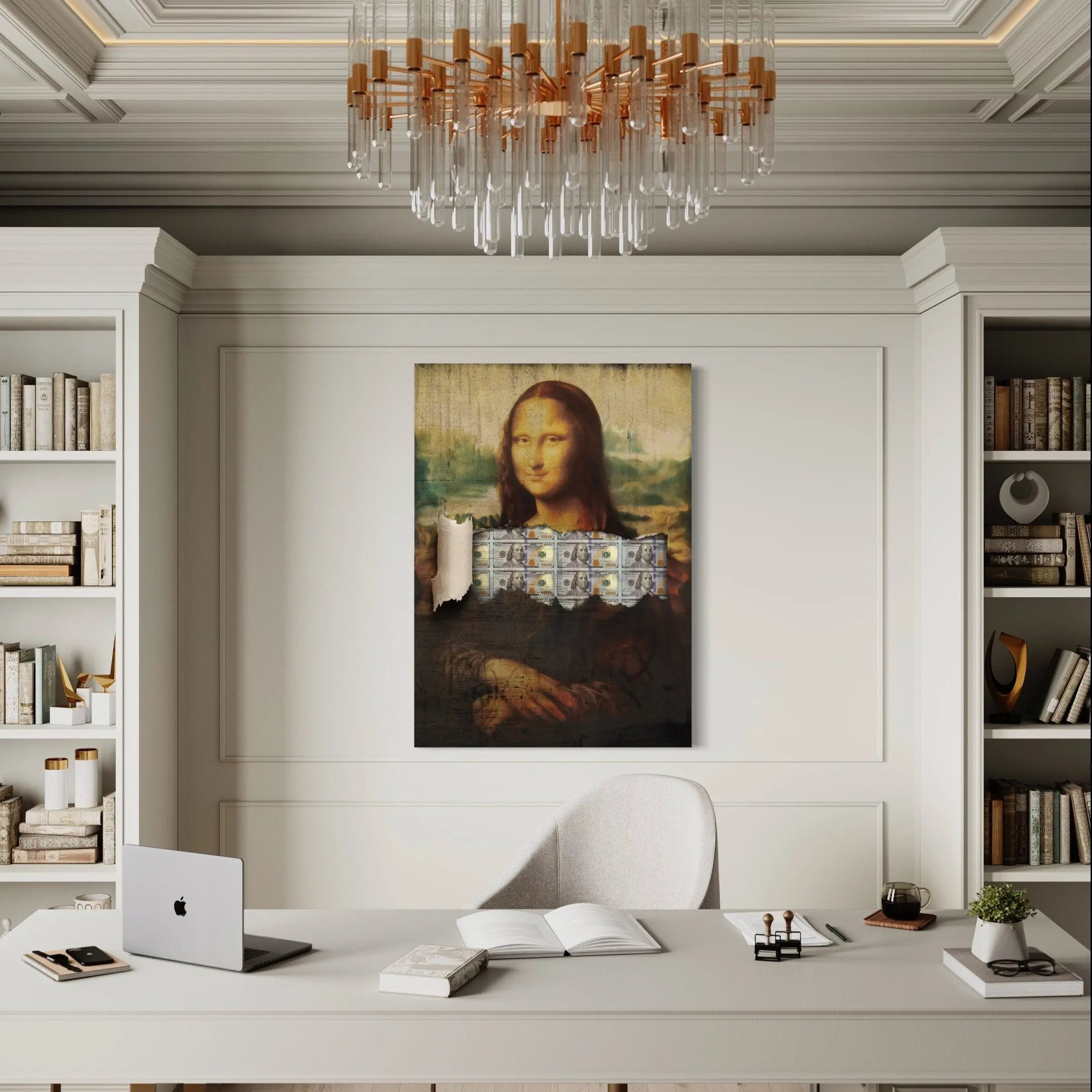Money Lisa Secret Canvas Wall Art | Poster Print Canvastoria