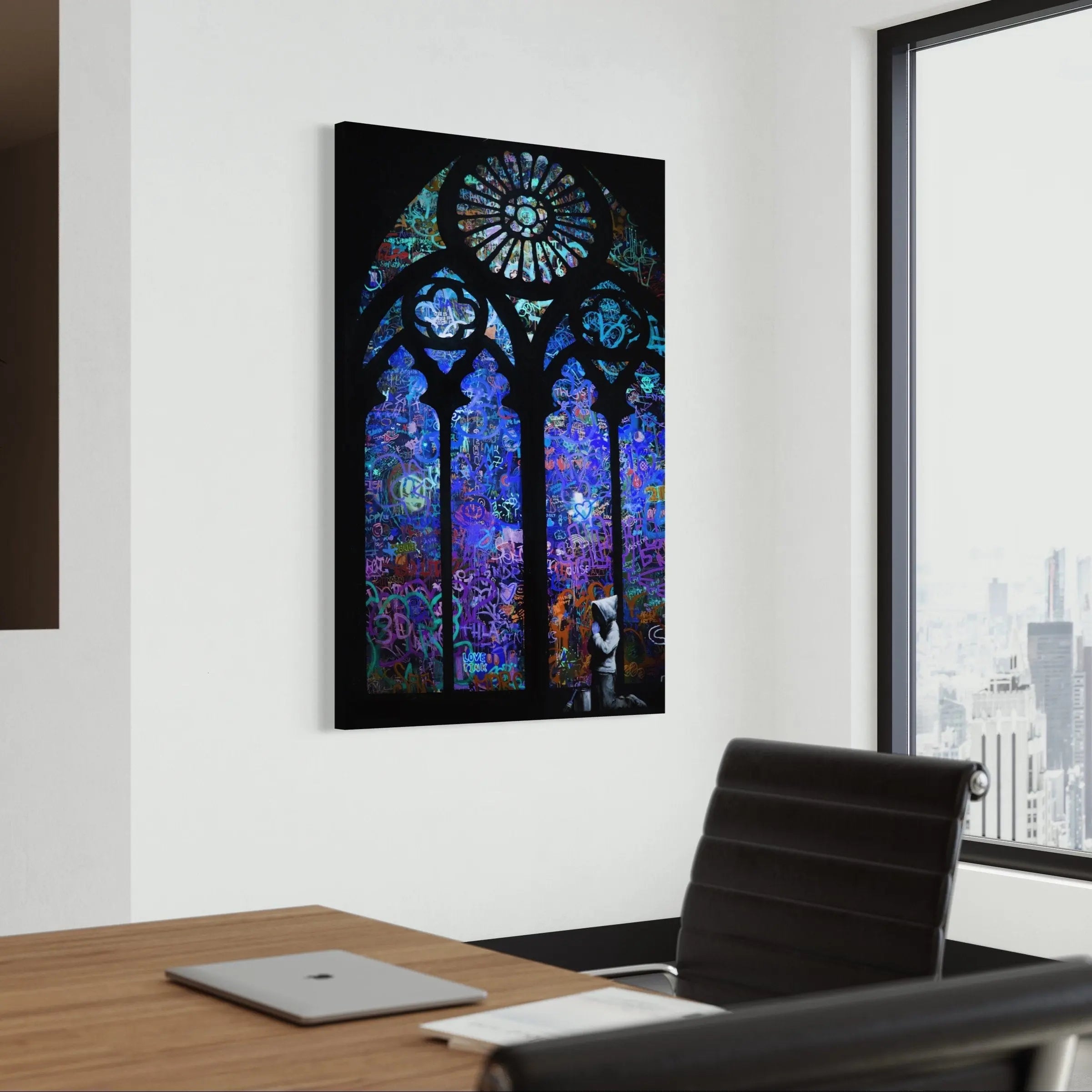 Urban Cathedral by Banksy Canvas Wall Art | Poster Print Canvastoria