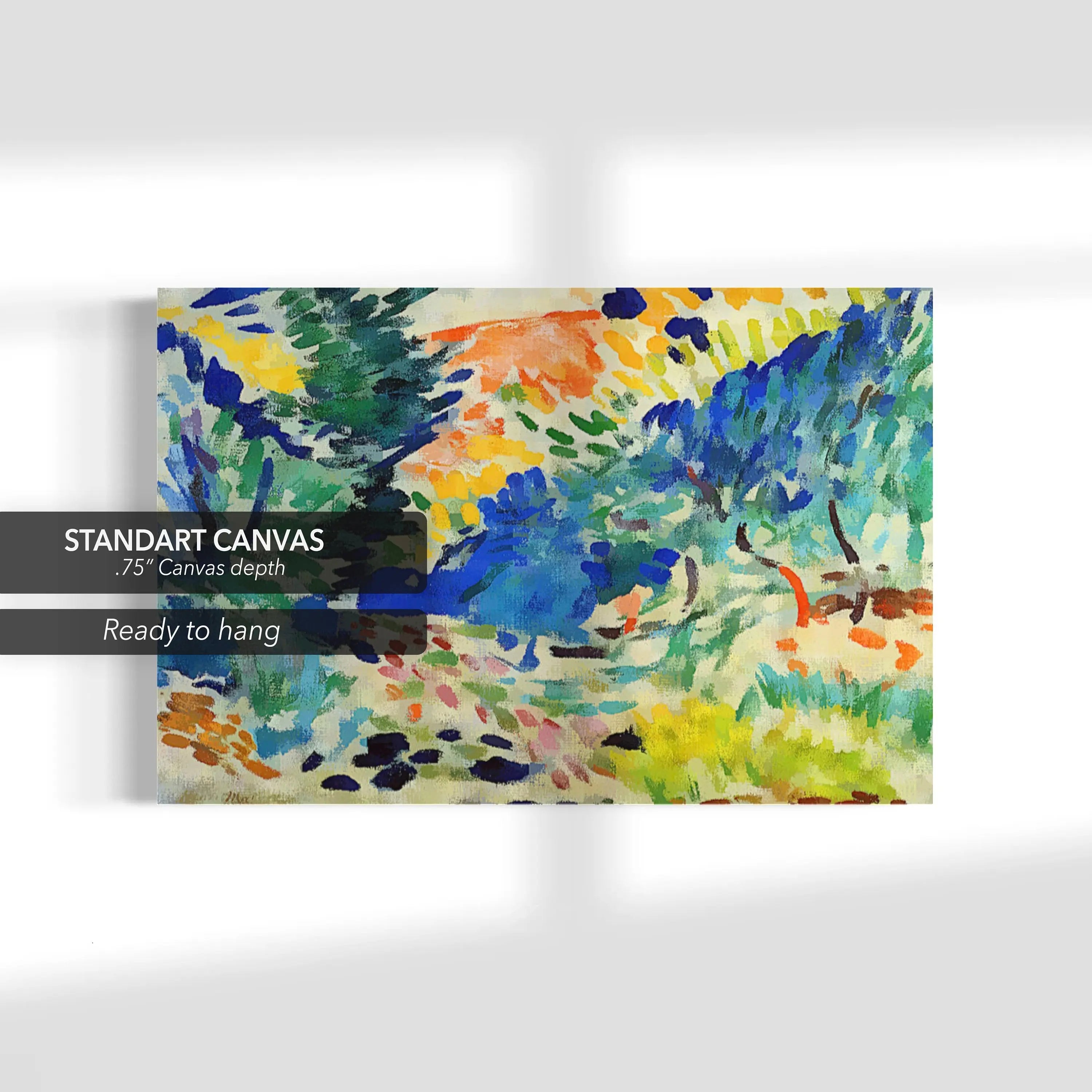 Henri Matisse 'Landscape at Collioure ll' Canvas Wall Art | Poster Print Canvastoria