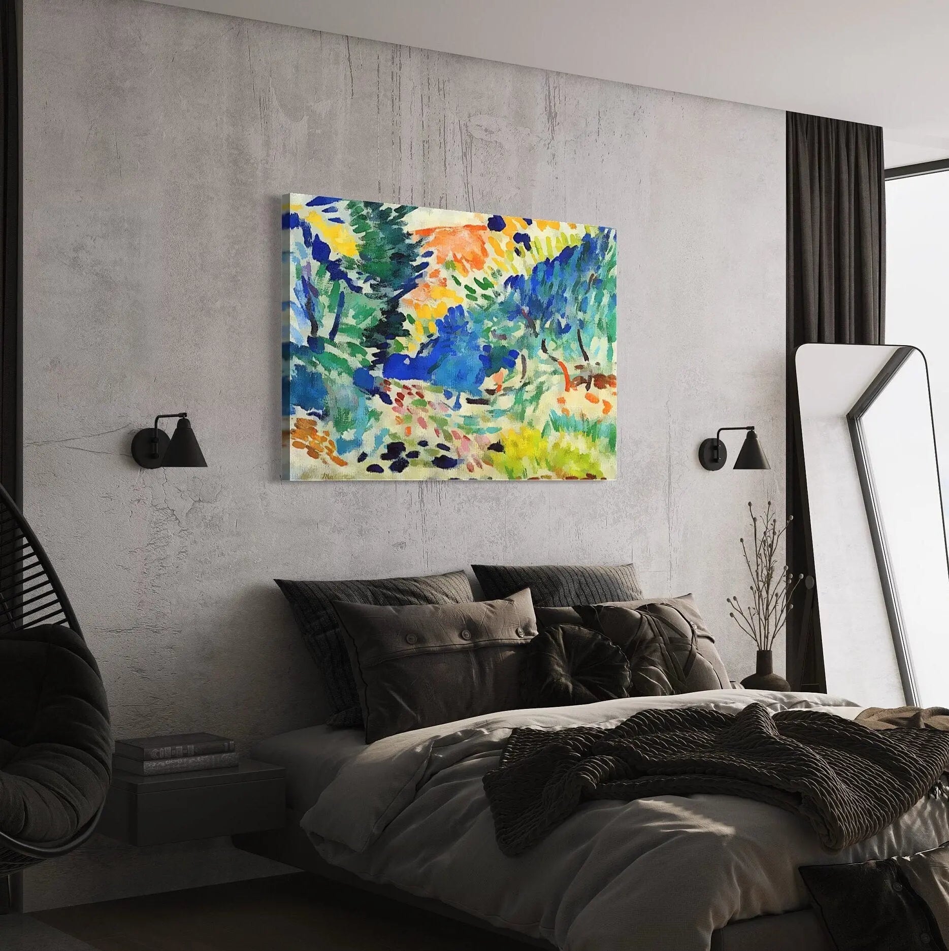 Henri Matisse 'Landscape at Collioure ll' Canvas Wall Art | Poster Print Canvastoria