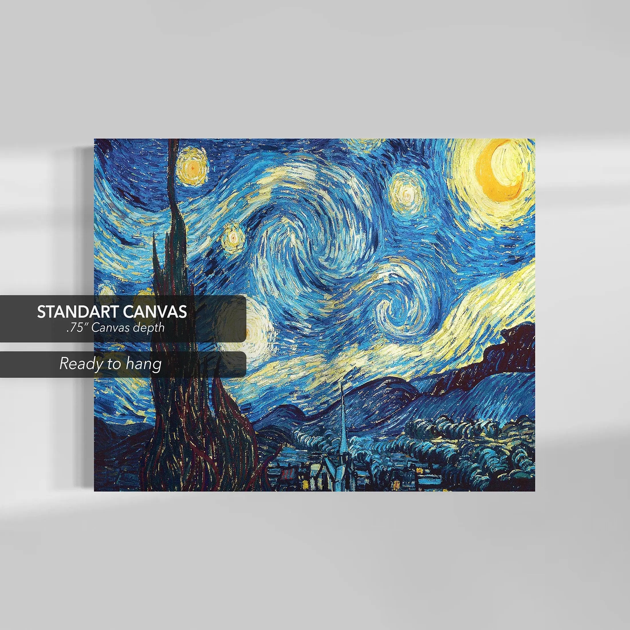 Vincent van Gogh 'The Starry Night' Canvas Wall Art | Poster Print - Canvastoria