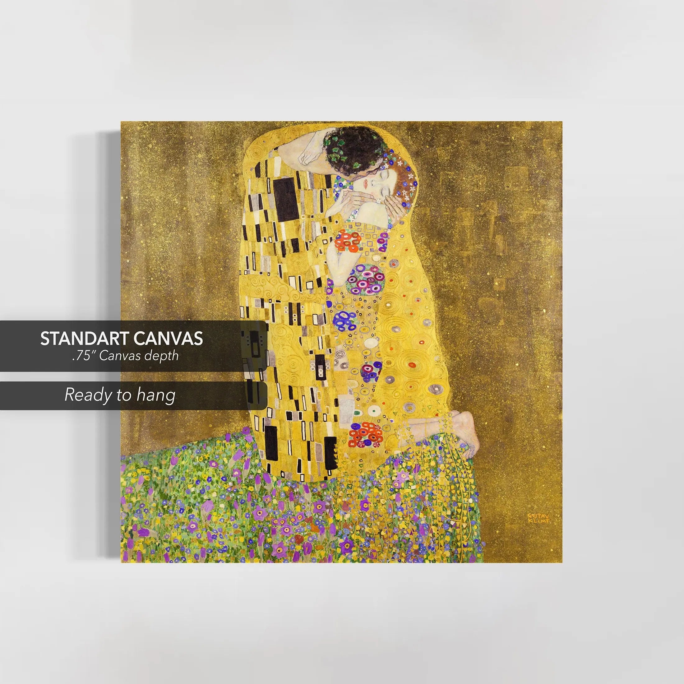 Gustav Klimt 'The Kiss' Canvas Wall Art | Poster Print - Canvastoria