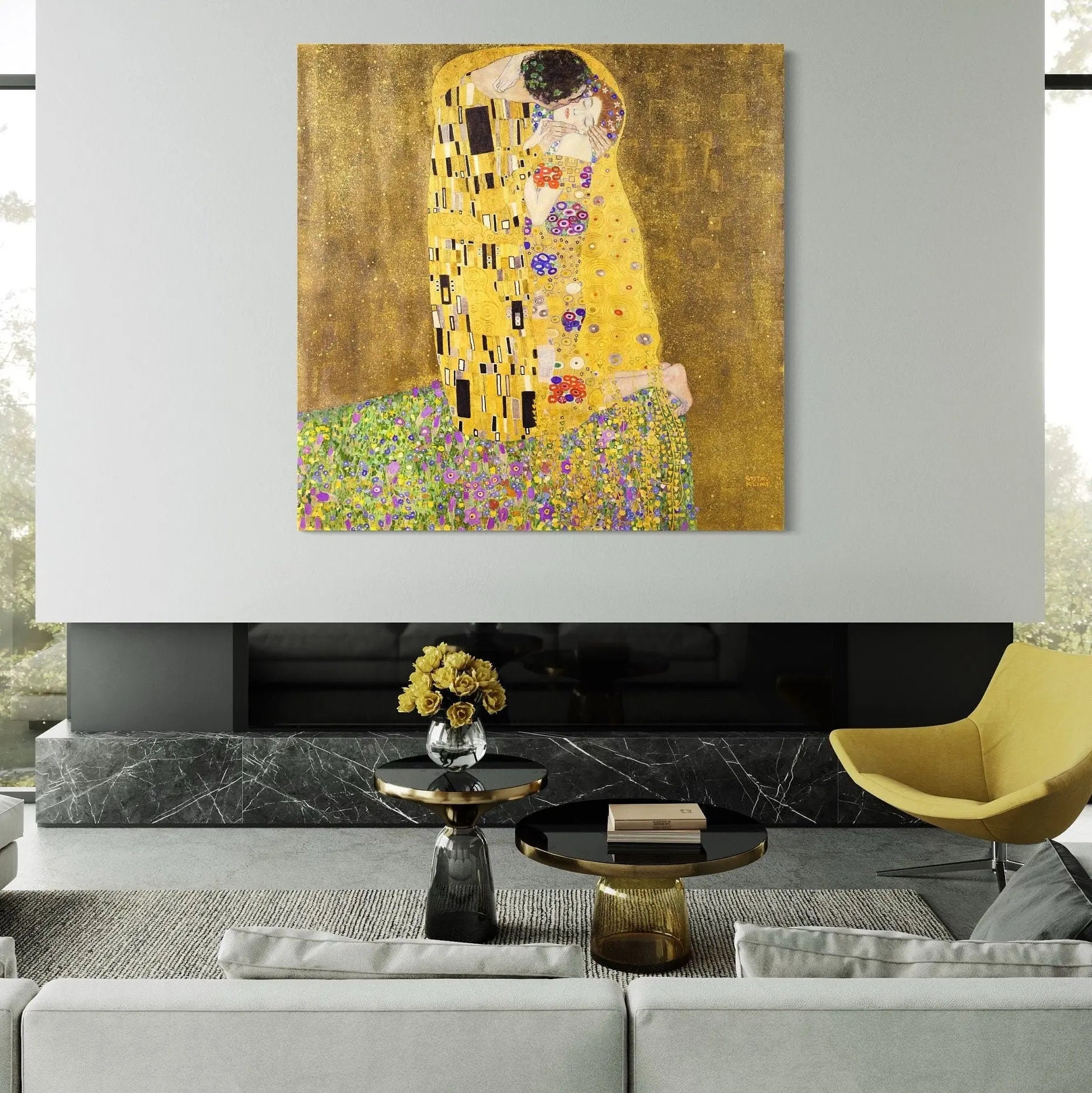 Gustav Klimt 'The Kiss' Canvas Wall Art | Poster Print - Canvastoria