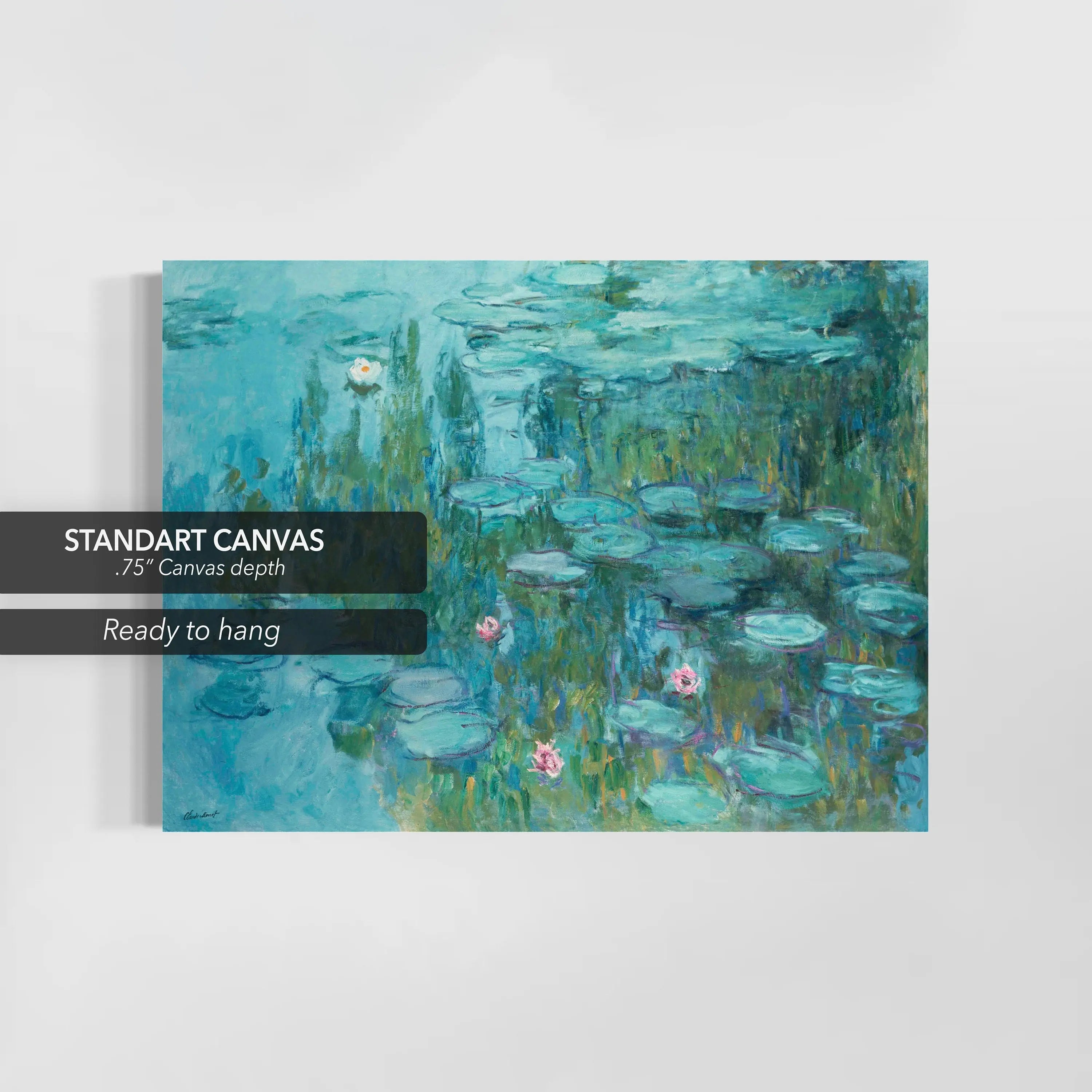 Claude Monet ‘Water Lilies’ Canvas Wall Art | Poster Print Canvastoria