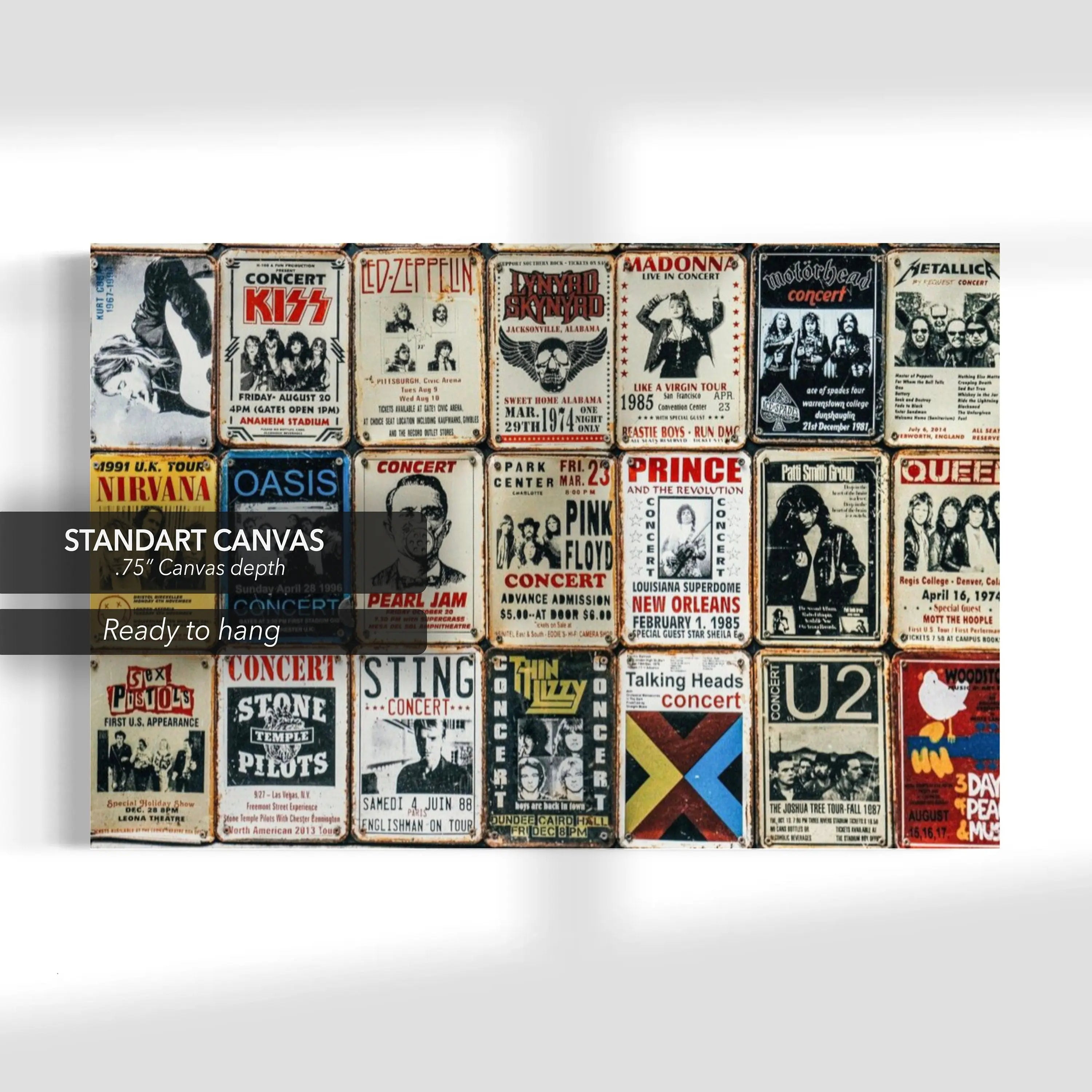 Rock n Live Canvas Wall Art | Poster Print Canvastoria