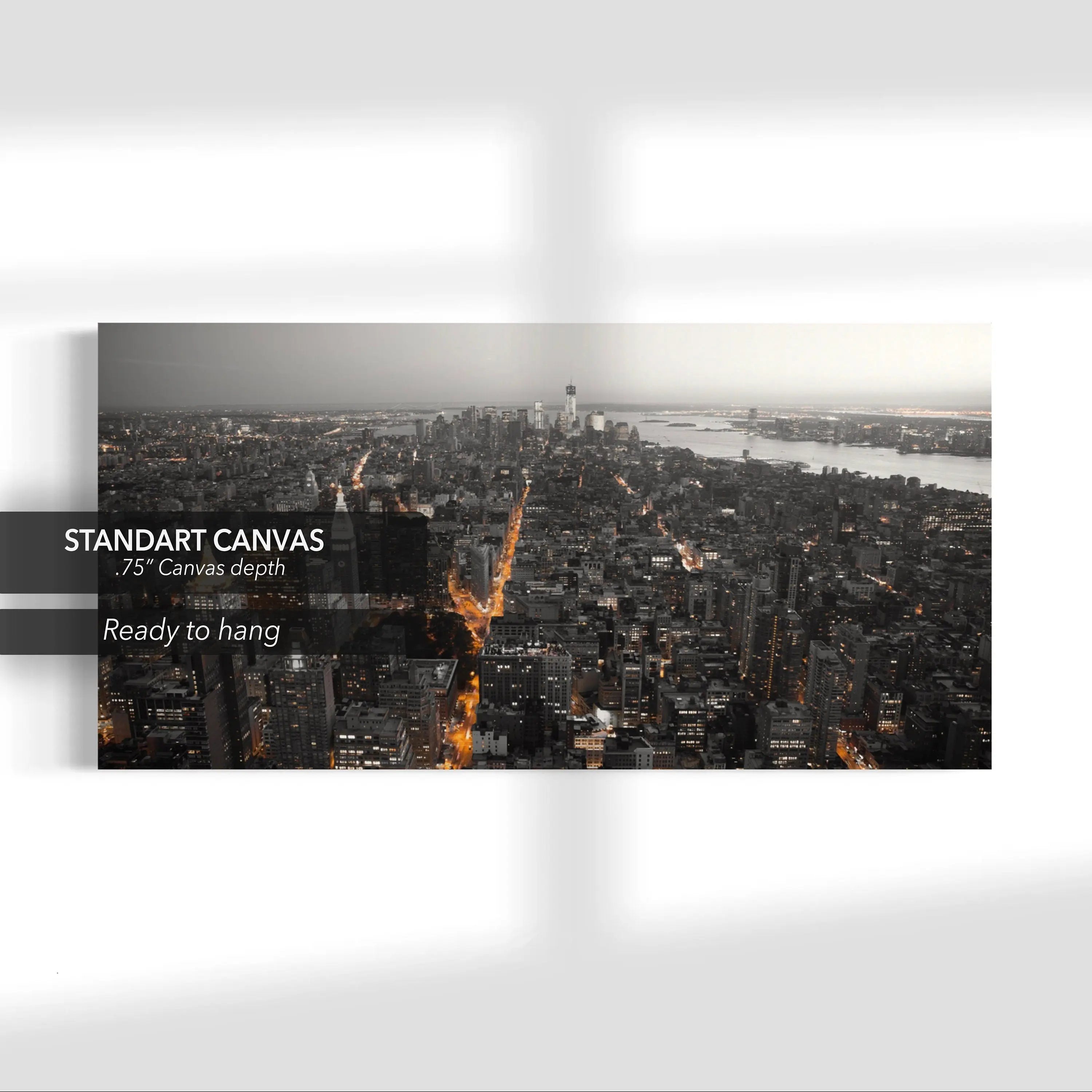 New York Panorama View Canvas Wall Art | Poster Print Canvastoria