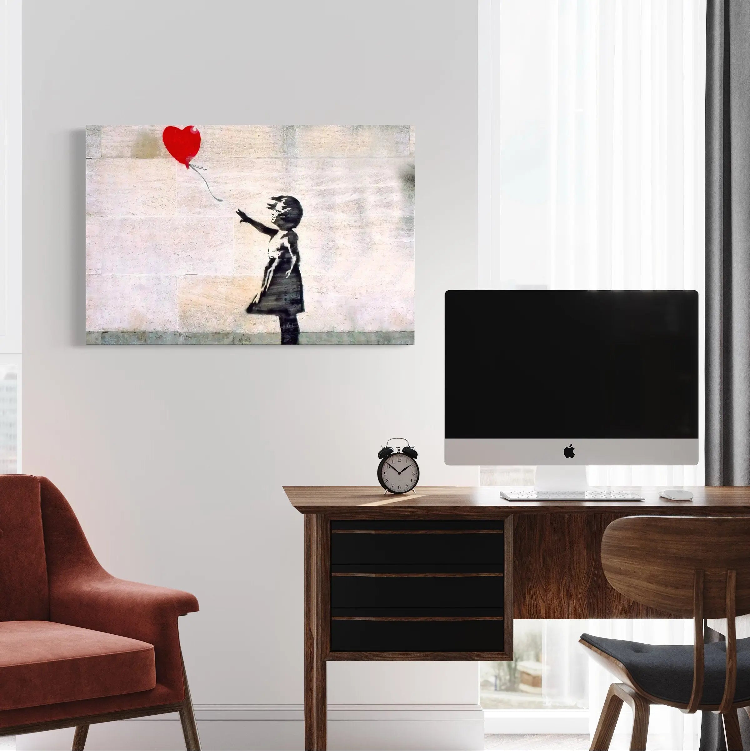 Lose Love 'Girl With Balloon' by Banksy Canvas Wall Art | Poster Print Canvastoria