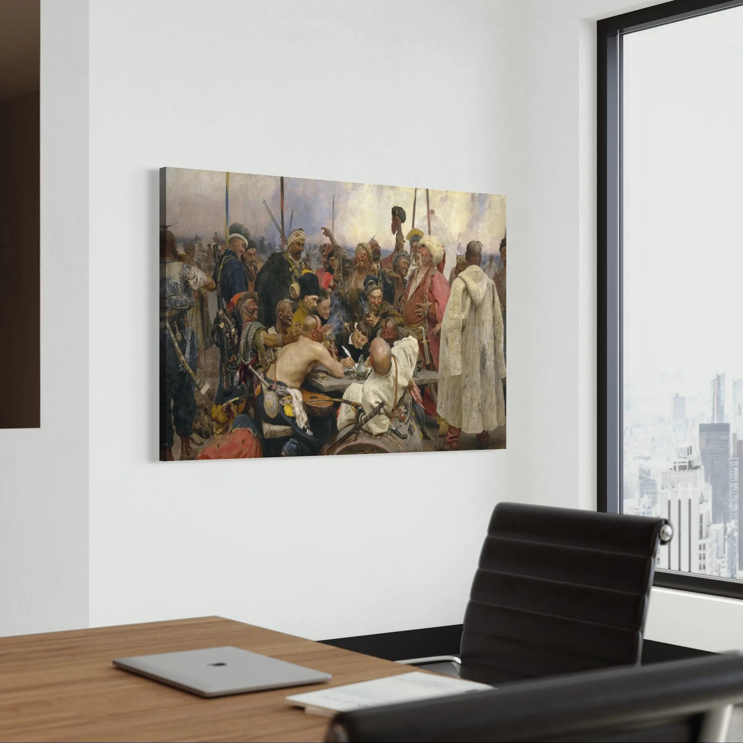 Repin 'Reply of the Zaporozhian Cossacks' Canvas Wall Art | Poster Print Canvastoria