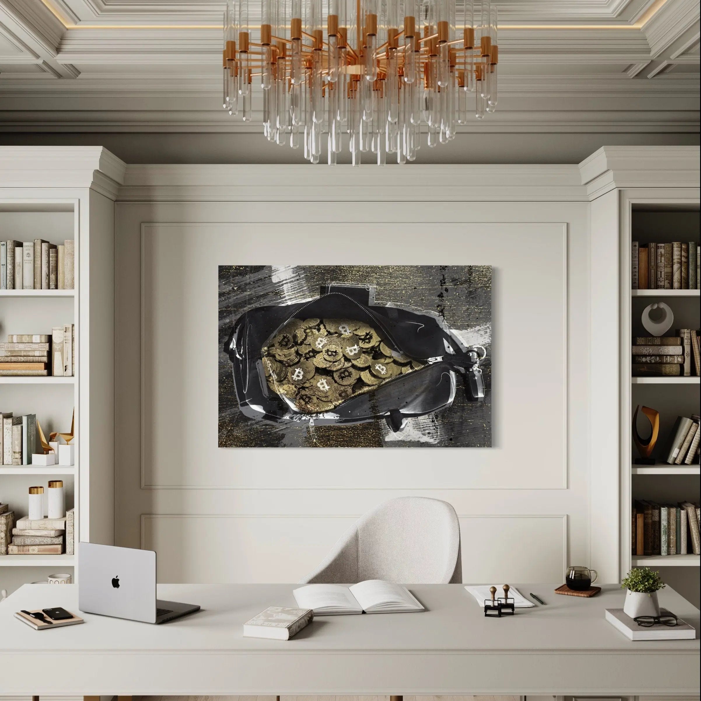 Bitcoin Bag Canvas Wall Art | Poster Print - Canvastoria
