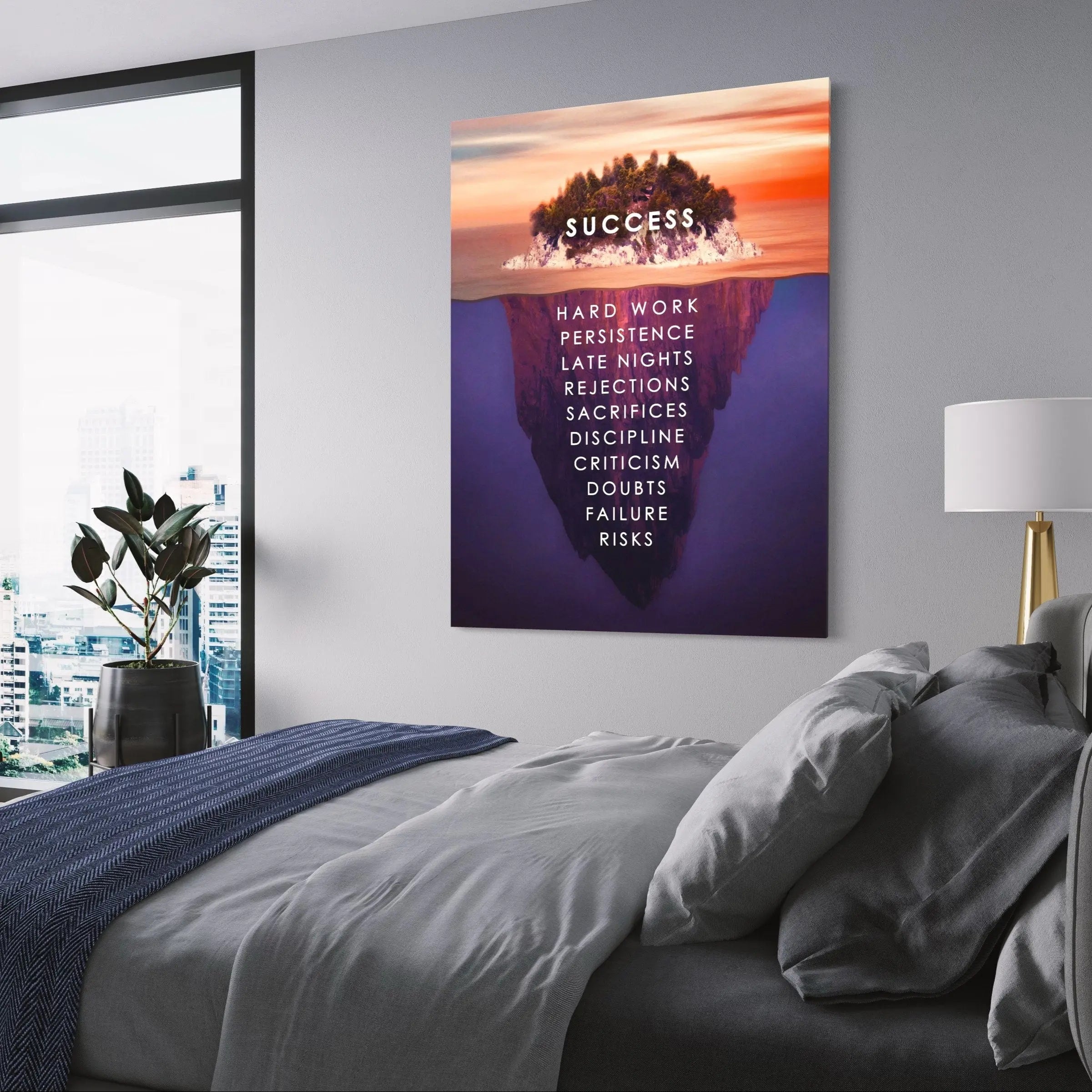 Success Island Canvas Wall Art | Poster Print Canvastoria