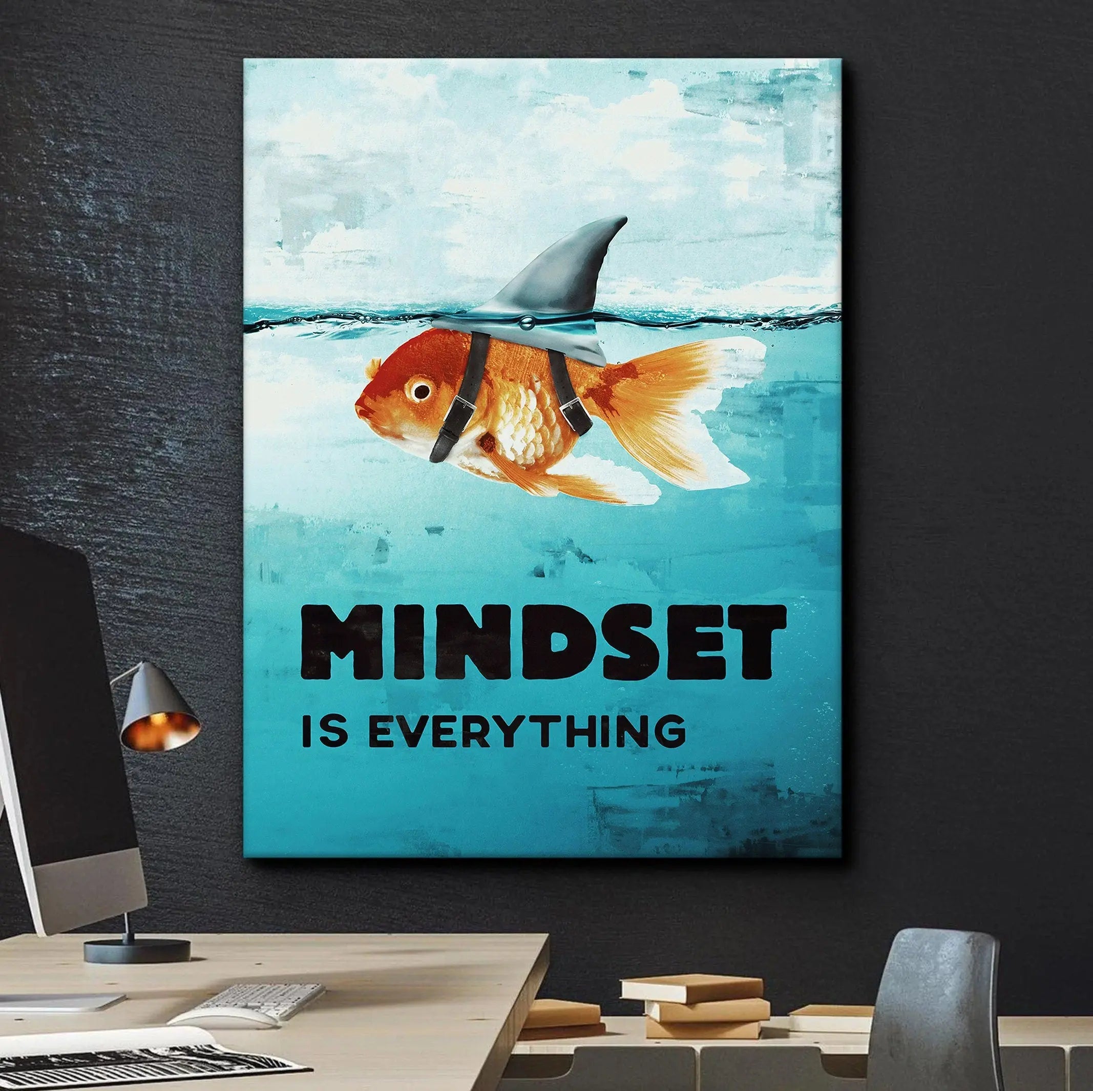 Mindset Is Everything Canvas Wall Art | Poster Print Canvastoria