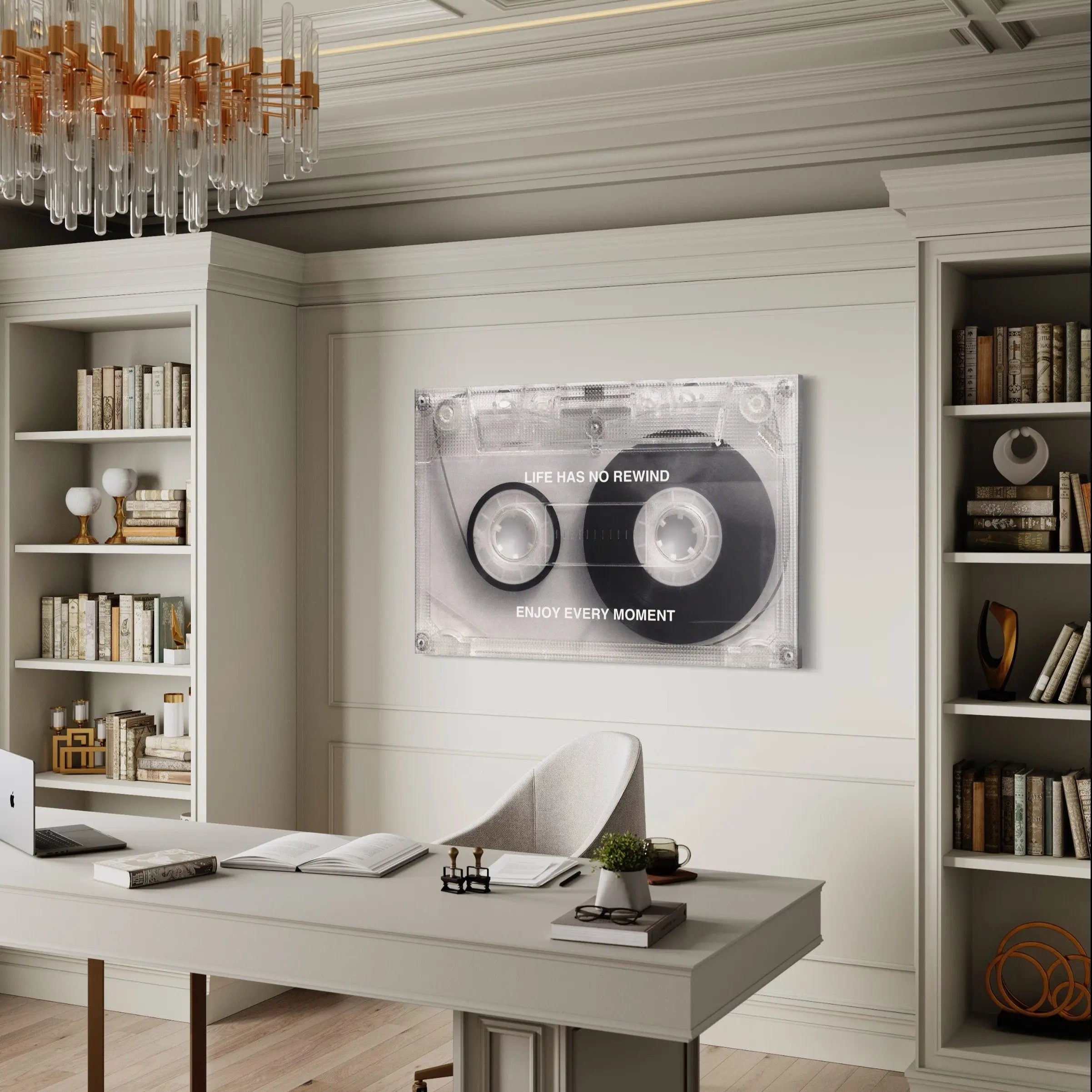 Life Has No Rewind Cassette Canvas Wall Art | Poster Print - Canvastoria