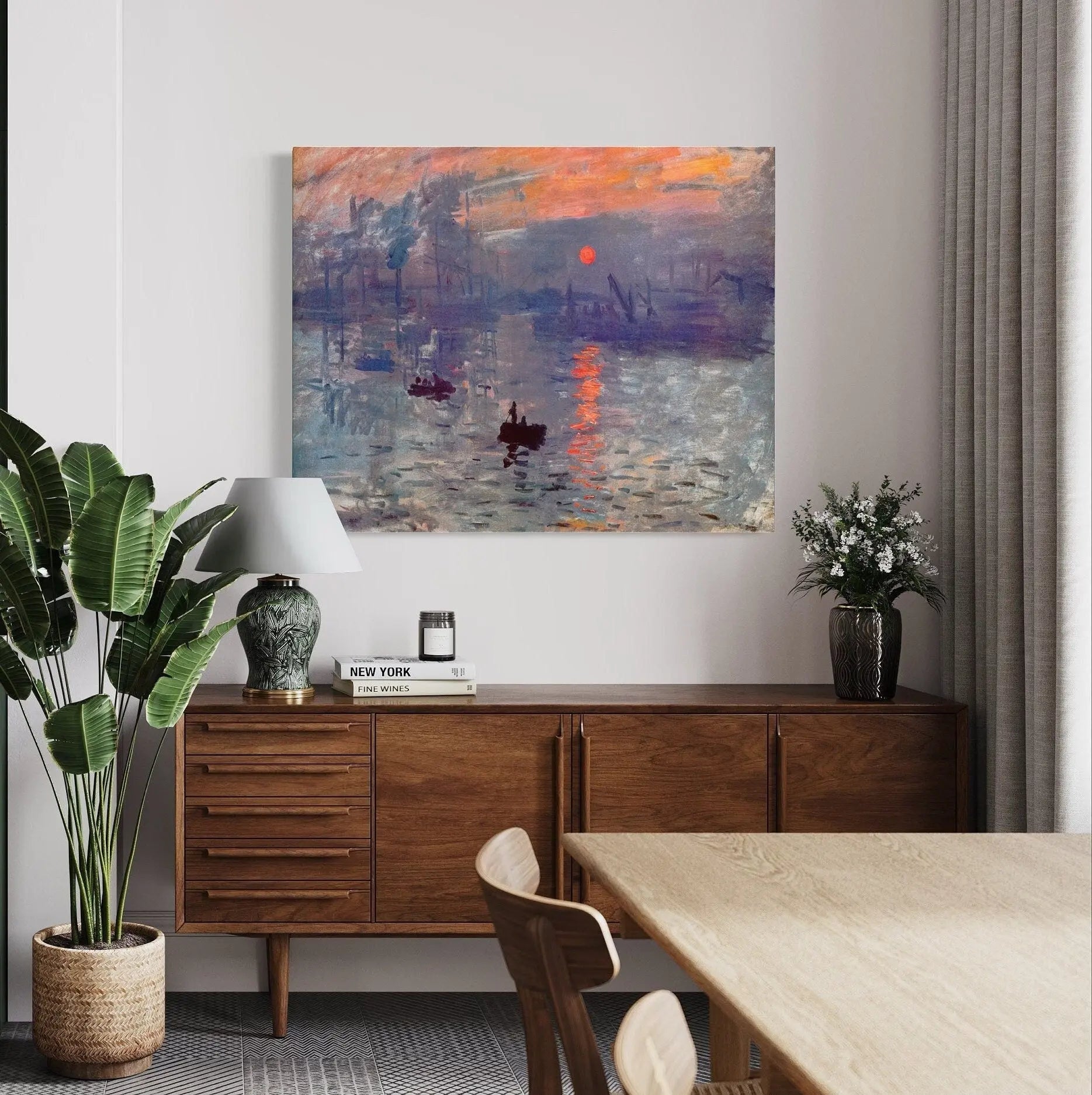 Claude Monet 'Impression Sunrise' (1872) Canvas Wall Art | Poster Print - Canvastoria