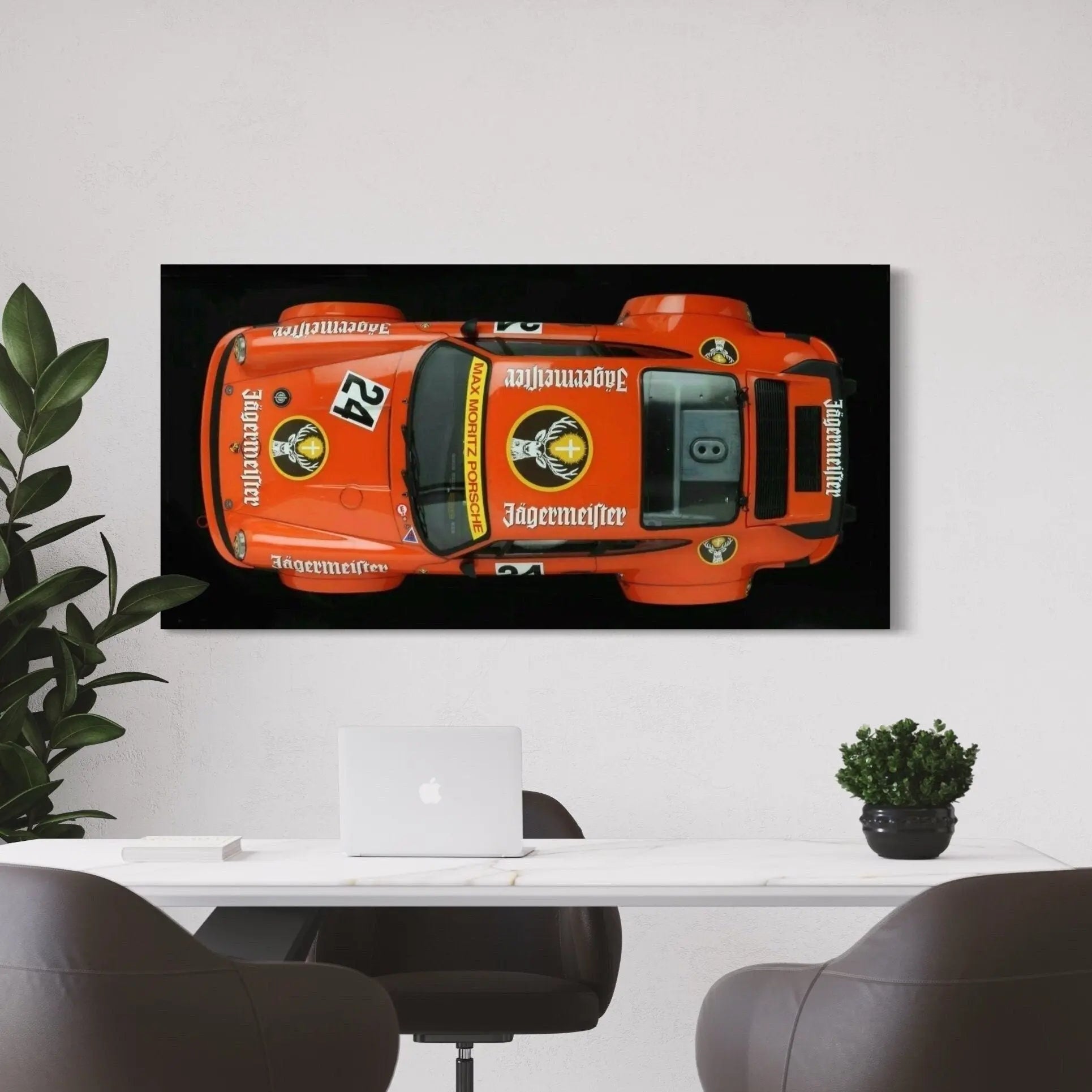 Porsche 911 Jagermeister Canvas Wall Art | Poster Print - Canvastoria