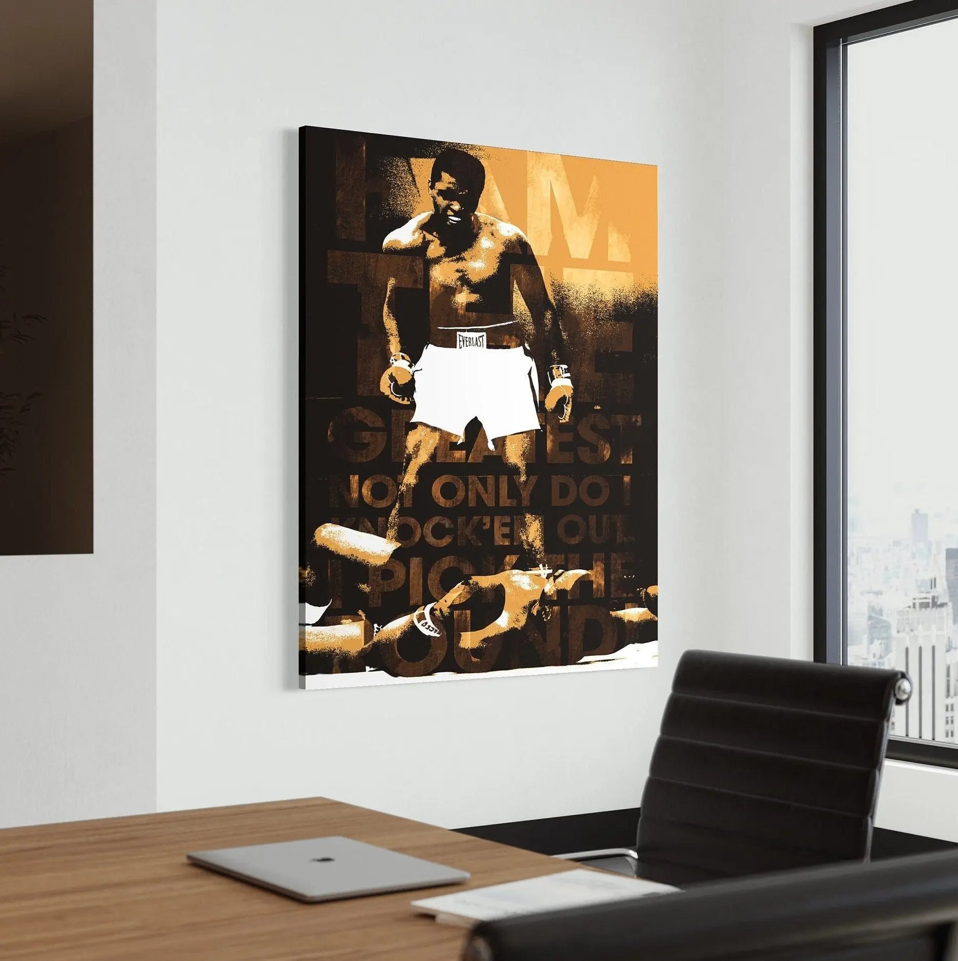 Muhammad Ali 'I Am The Greatest' Canvas Wall Art | Poster Print Canvastoria