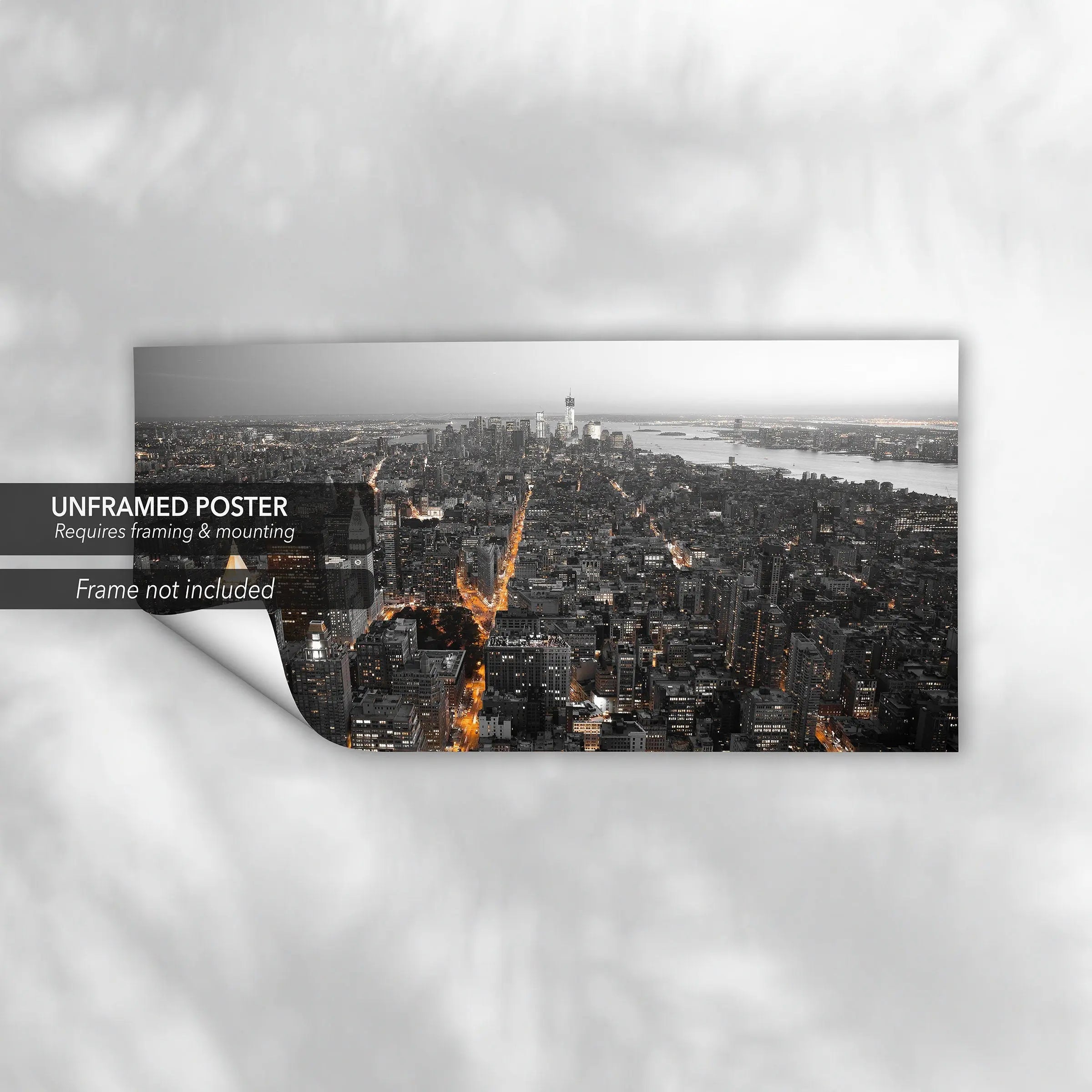 New York Panorama View Canvas Wall Art | Poster Print Canvastoria