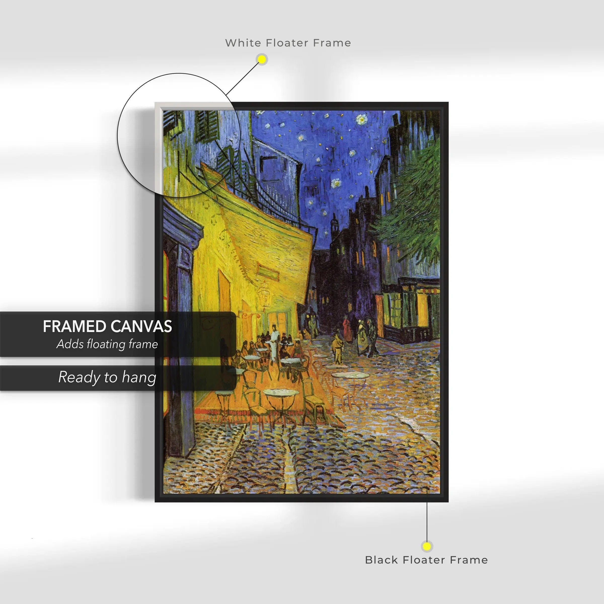Vincent van Gogh 'Cafe Terrace' 1888 Canvas Wall Art | Poster Print Canvastoria