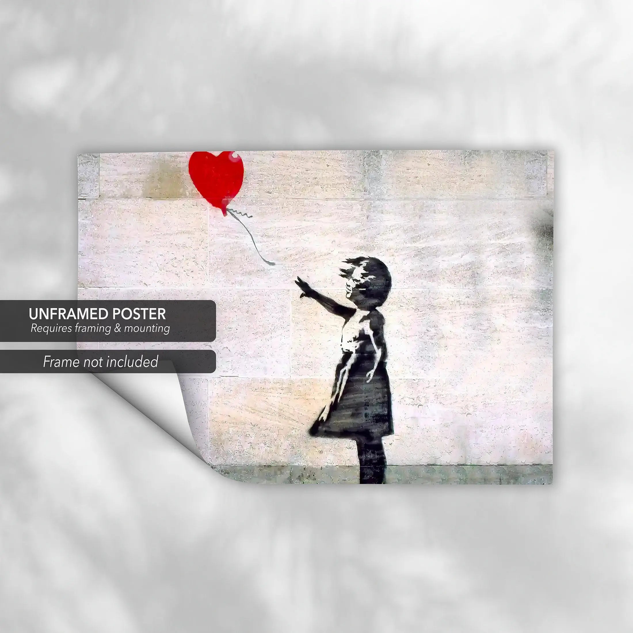 Lose Love 'Girl With Balloon' by Banksy Canvas Wall Art | Poster Print Canvastoria