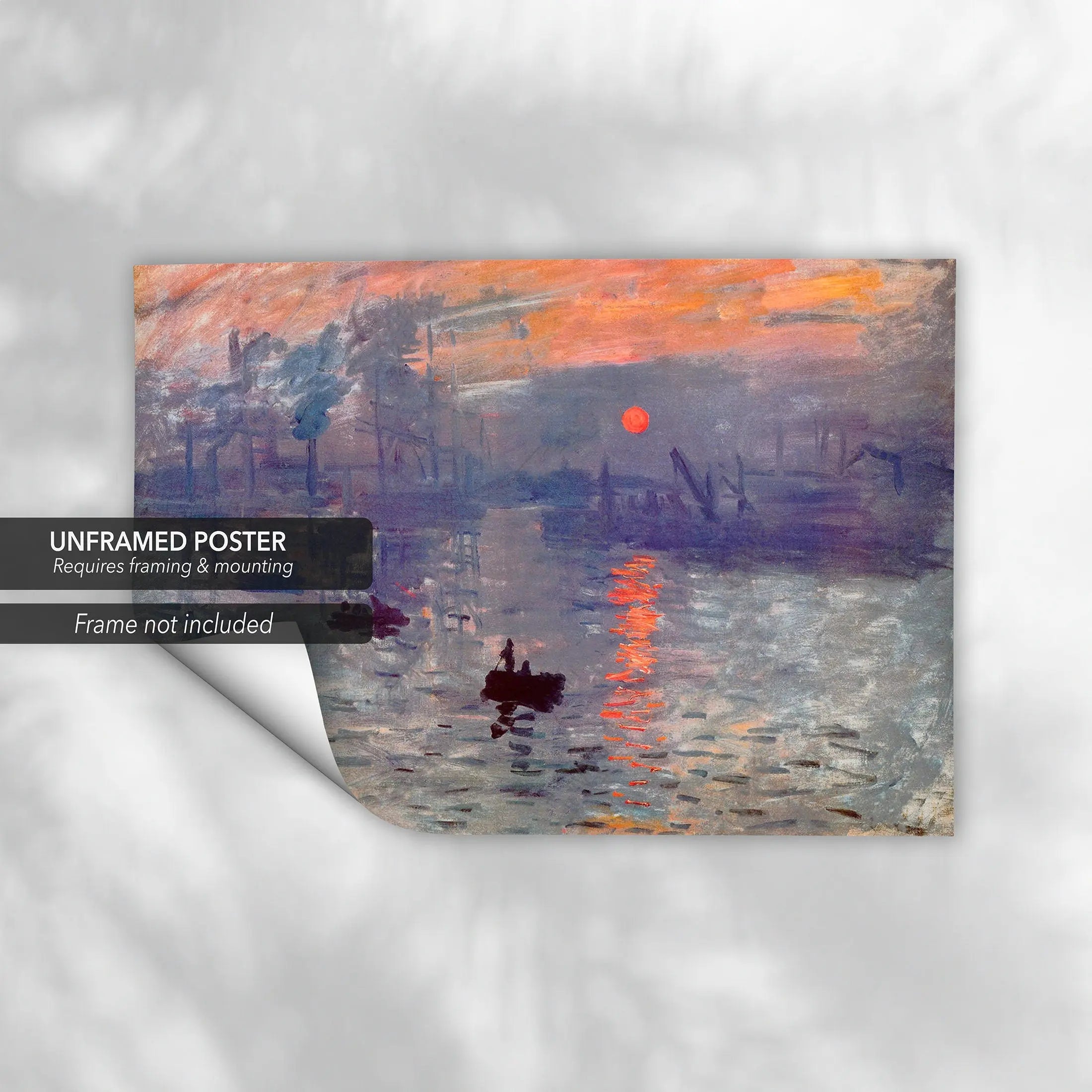 Claude Monet 'Impression Sunrise' (1872) Canvas Wall Art | Poster Print - Canvastoria