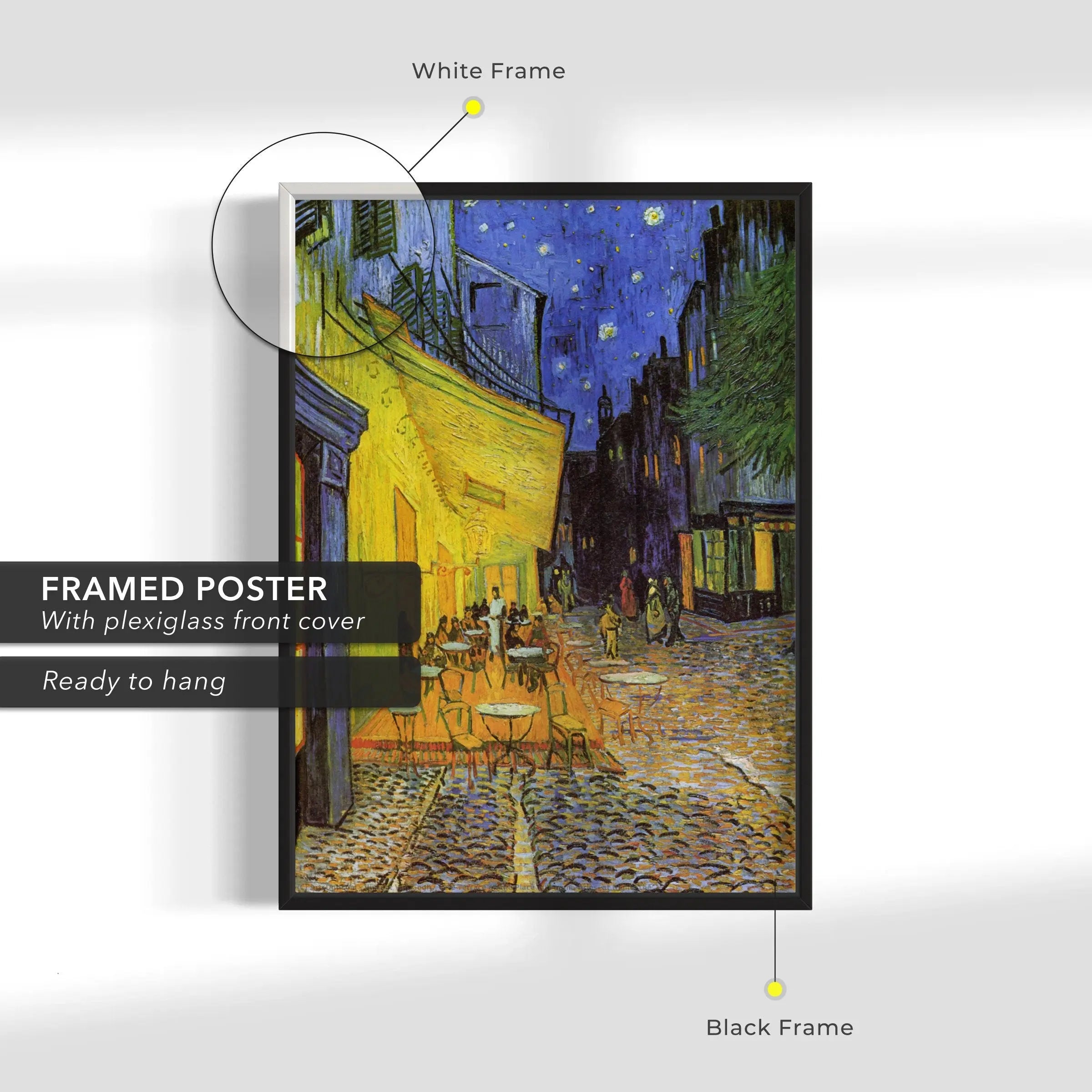 Vincent van Gogh 'Cafe Terrace' 1888 Canvas Wall Art | Poster Print Canvastoria