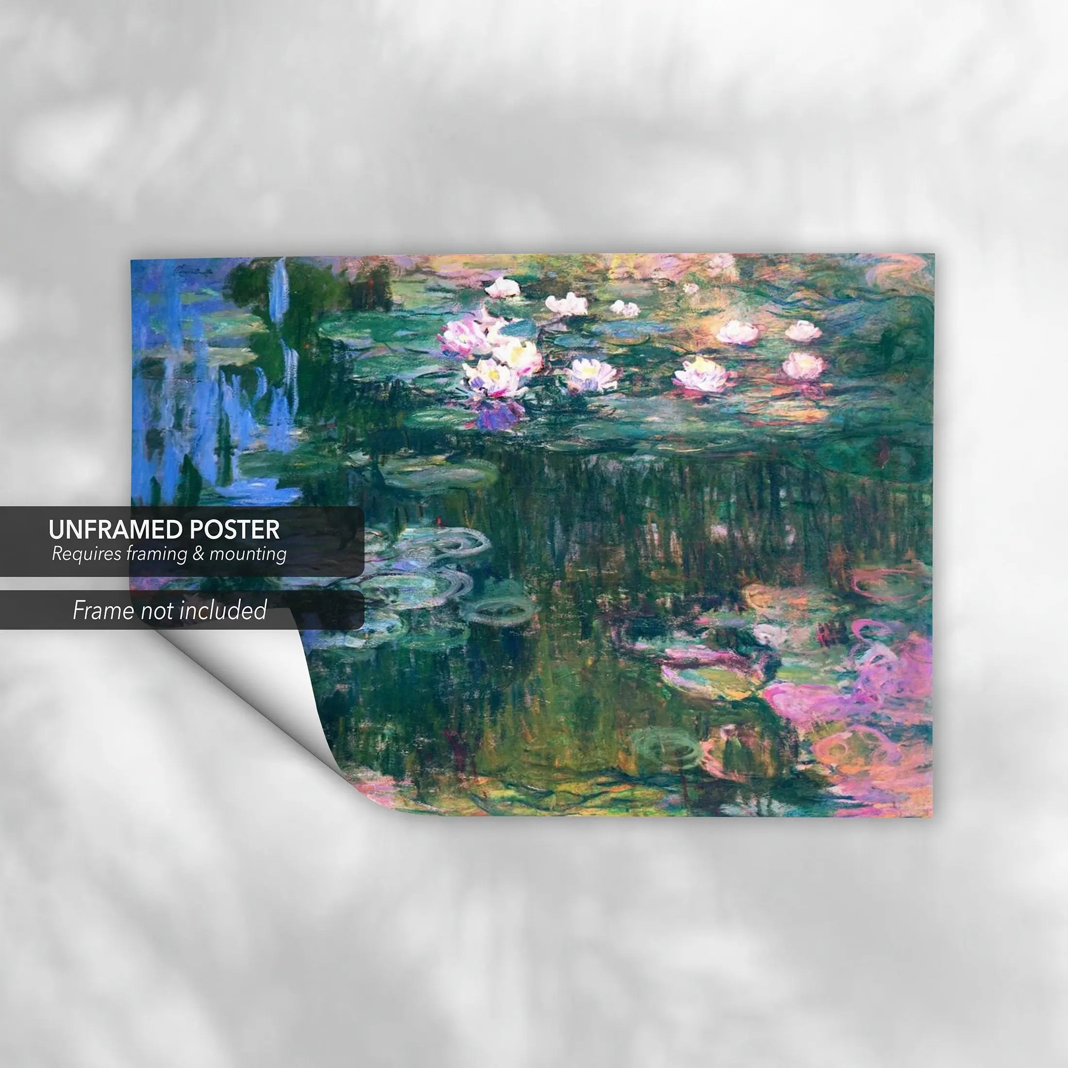 Claude Monet 'Luminous Water Lilies' Canvas Wall Art | Poster Print Canvastoria