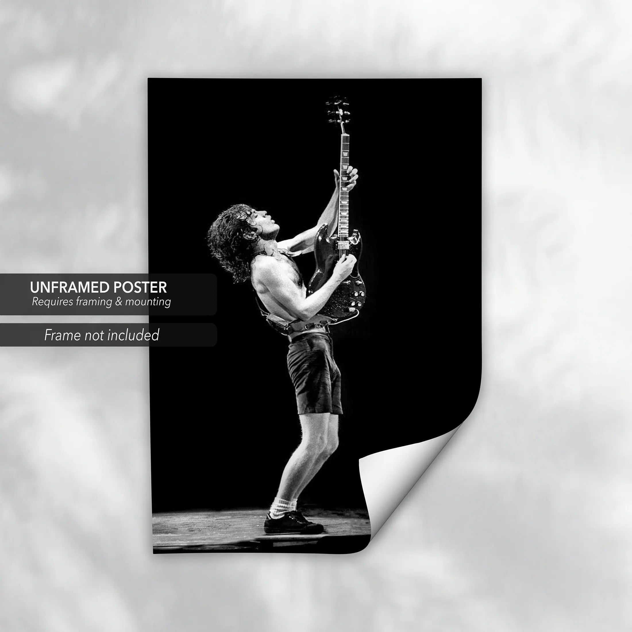 Angus Young, AC/DC Canvas Wall Art | Poster Print Canvastoria