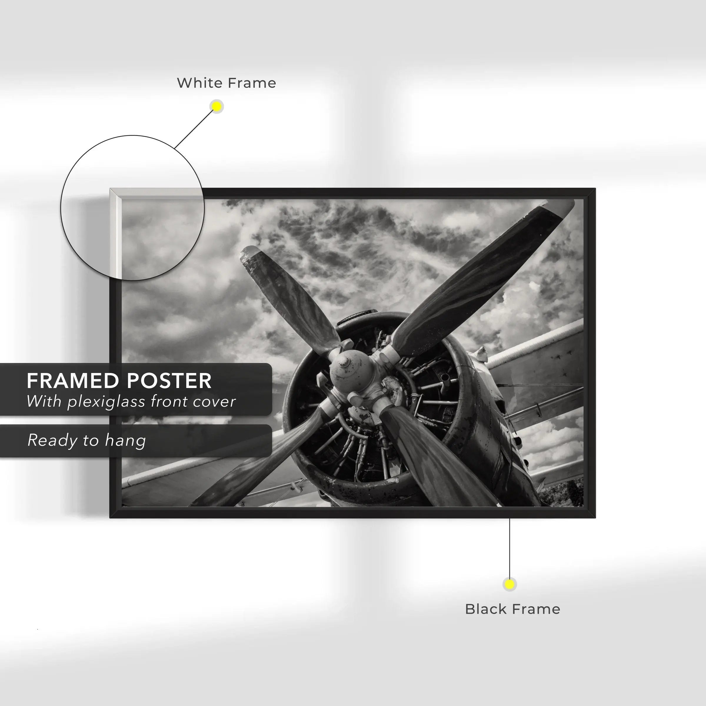 Avia Propeller Art Photo Canvas Wall Art | Poster Print Canvastoria