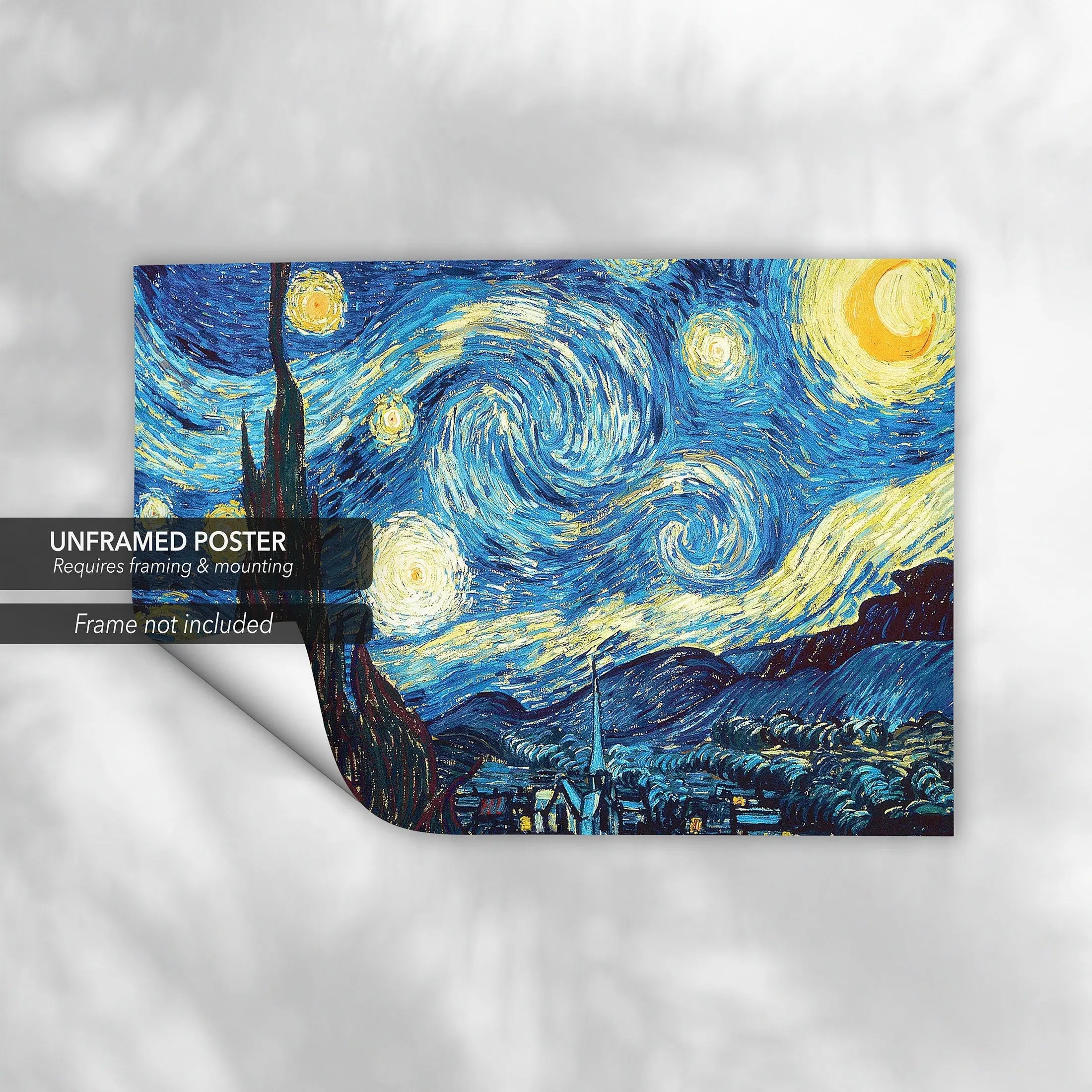 Vincent van Gogh 'The Starry Night' Canvas Wall Art | Poster Print - Canvastoria