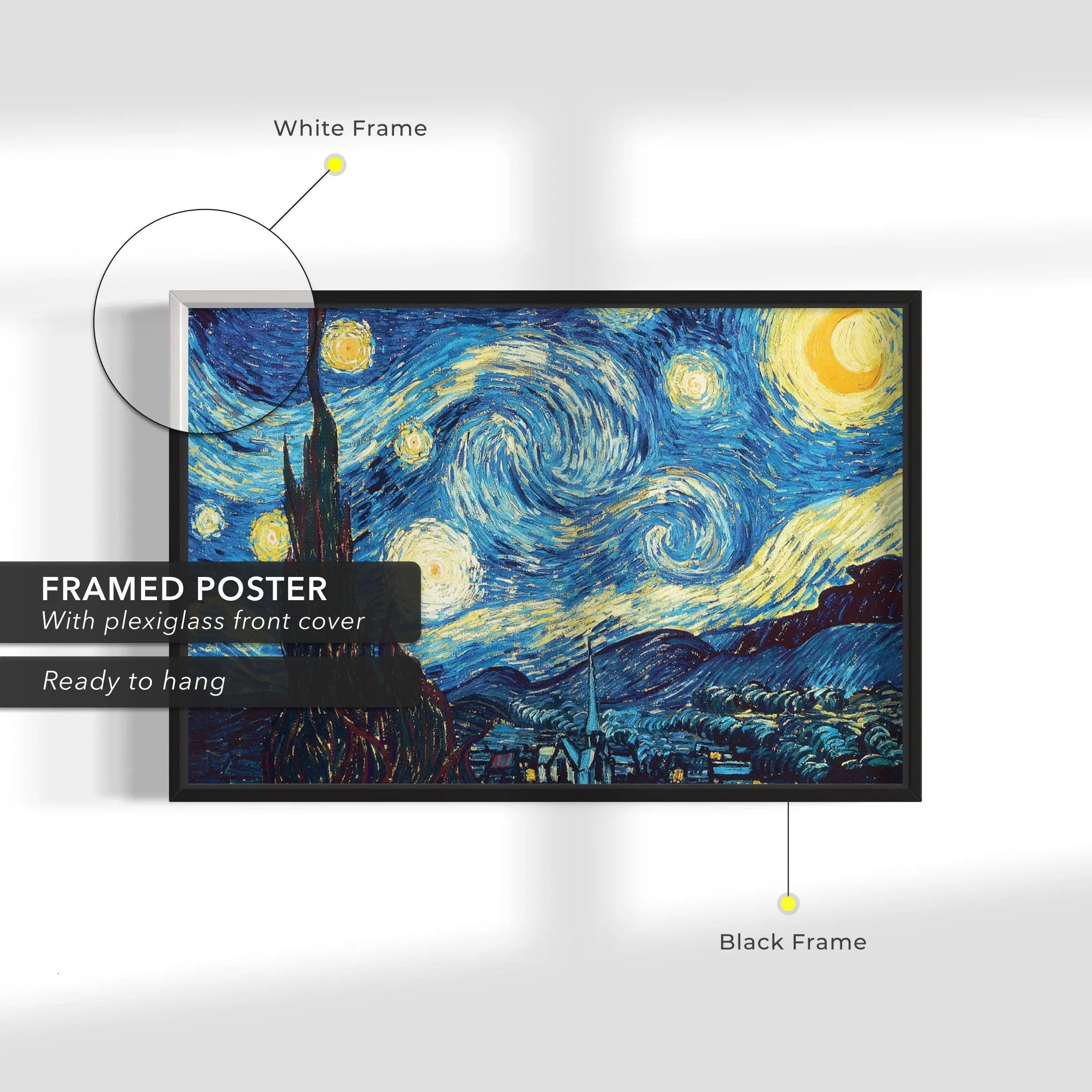 Vincent van Gogh 'The Starry Night' Canvas Wall Art | Poster Print - Canvastoria