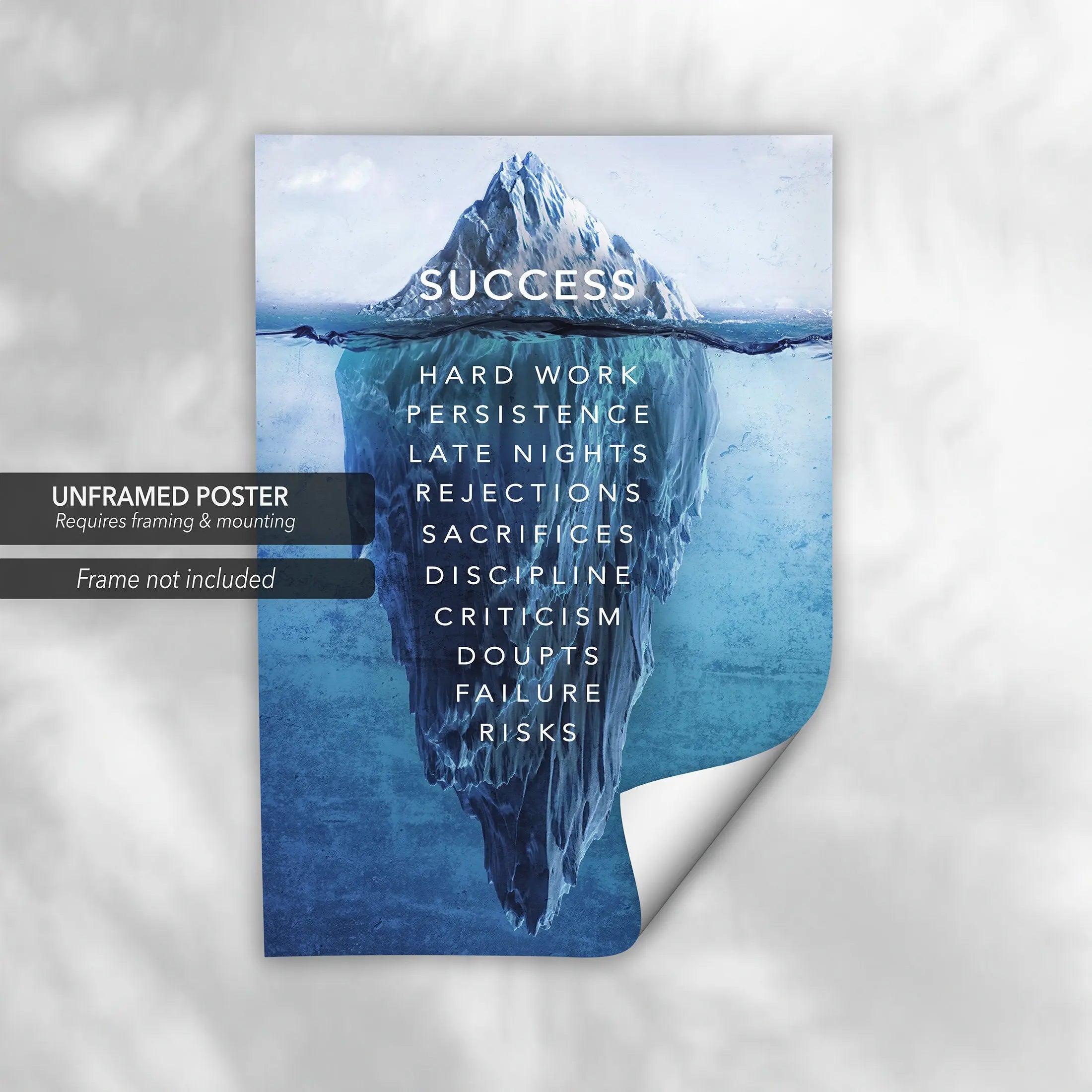 Success Iceberg Canvas Wall Art | Poster Print - Canvastoria