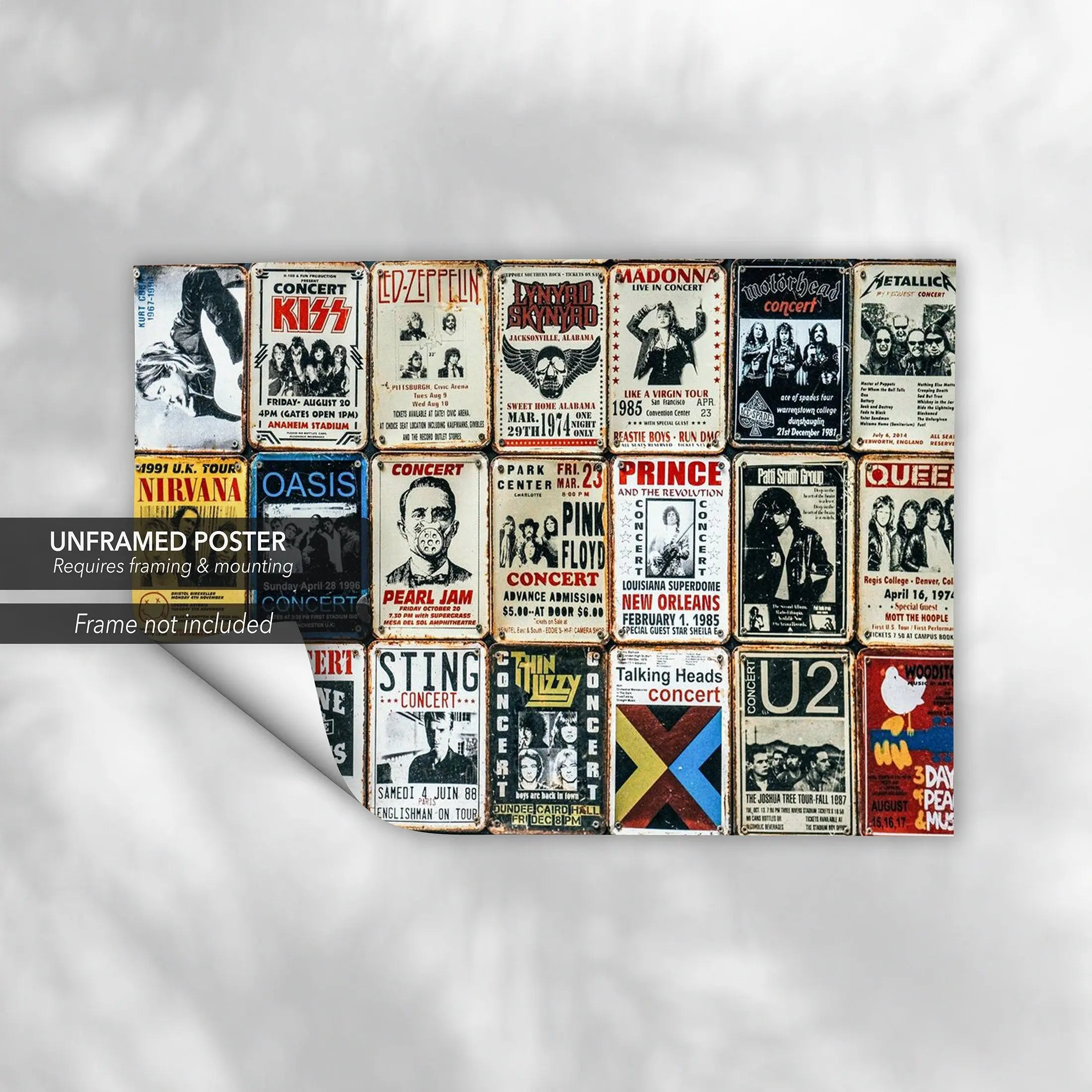 Rock n Live Canvas Wall Art | Poster Print Canvastoria