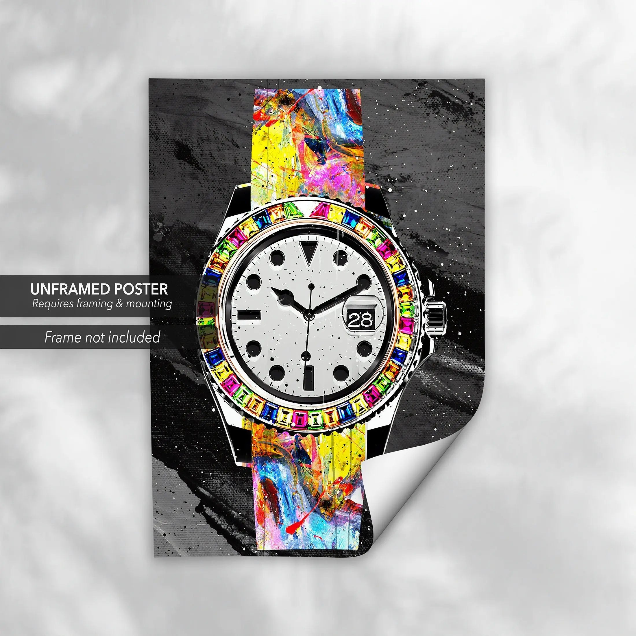 Rolex Time Piece Canvas Wall Art | Poster Print - Canvastoria